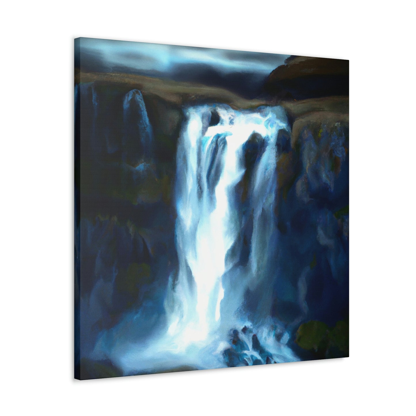 "Falling Water's Majesty" - Canvas