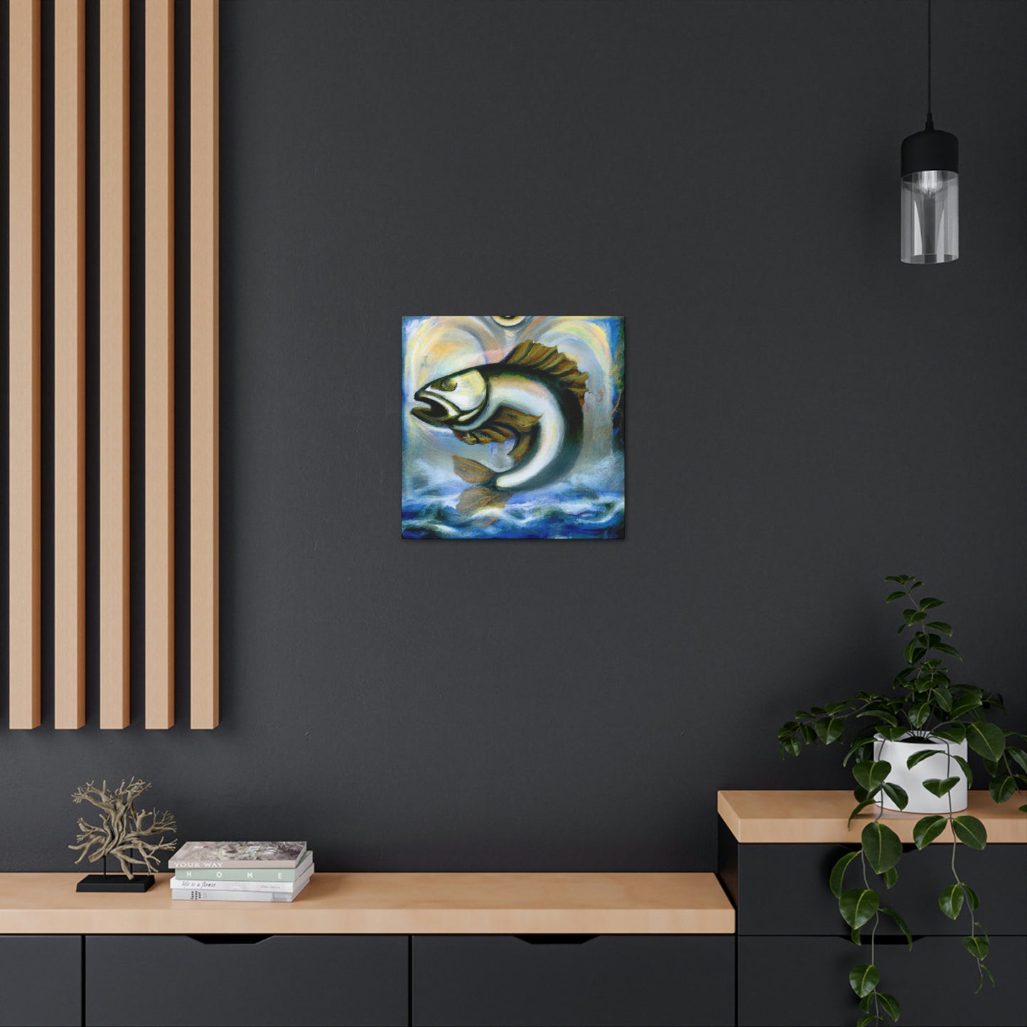 Walleye in Art Deco - Canvas