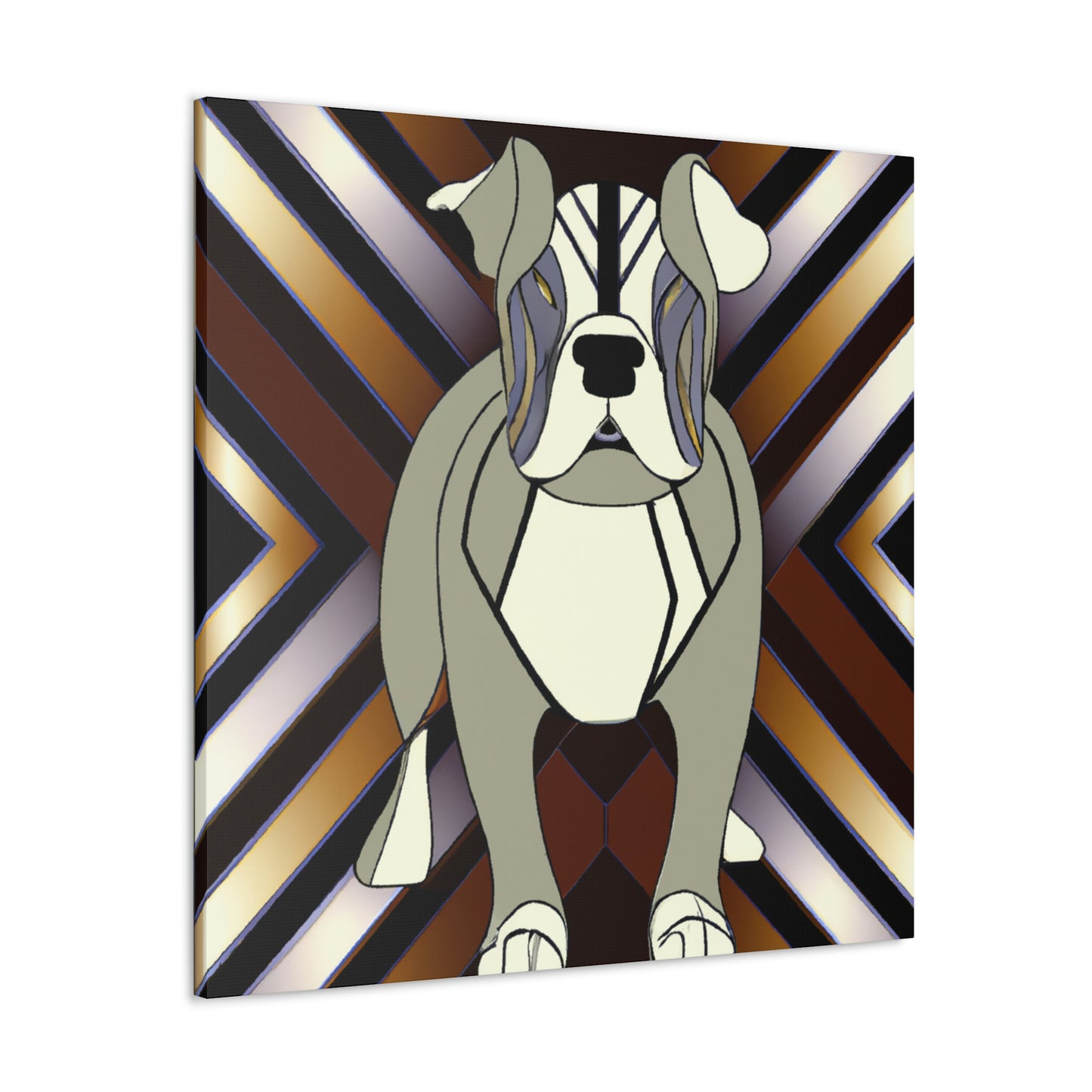 "Bold Bulldog Blooms" - Canvas