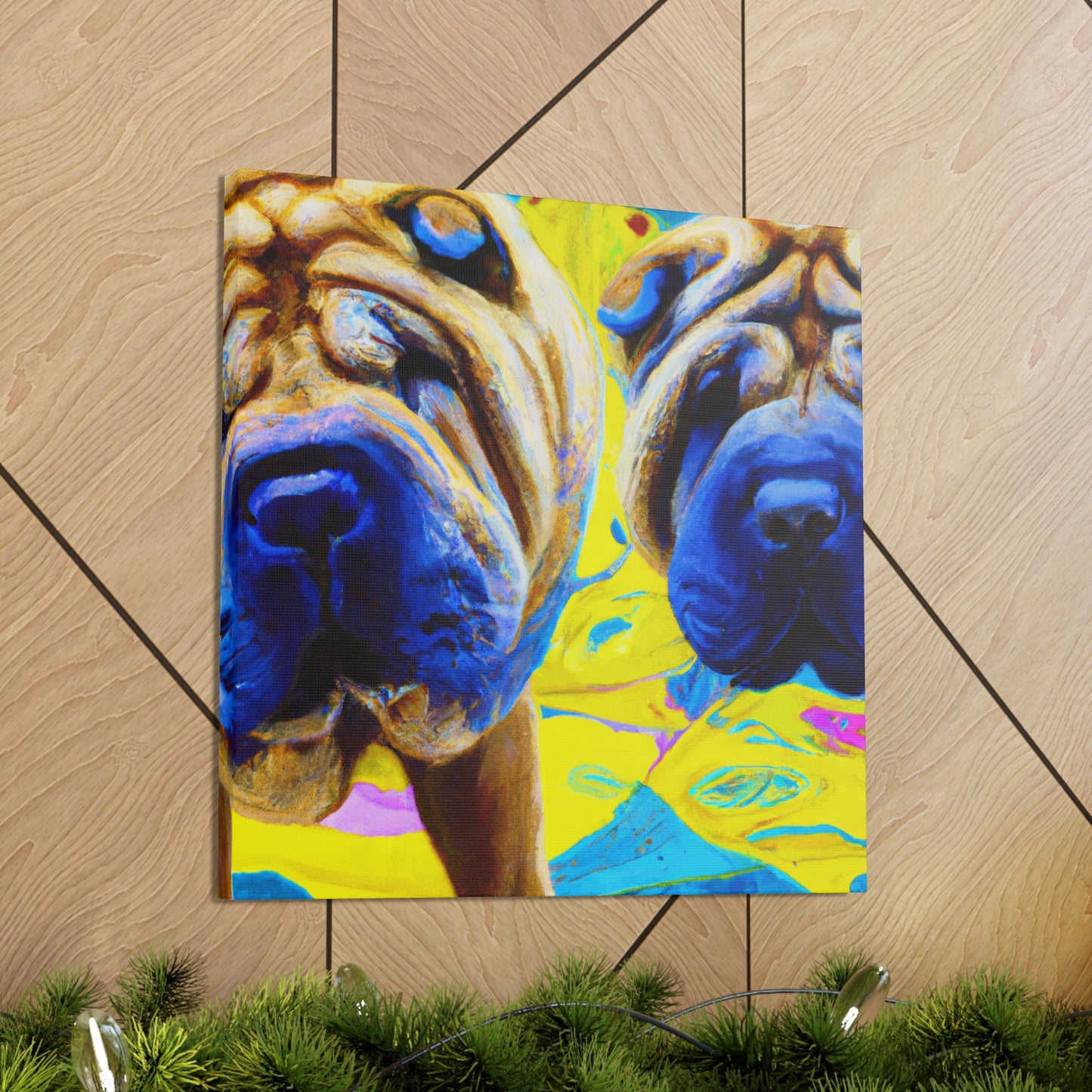 Sleeping Shar Pei Dream - Canvas