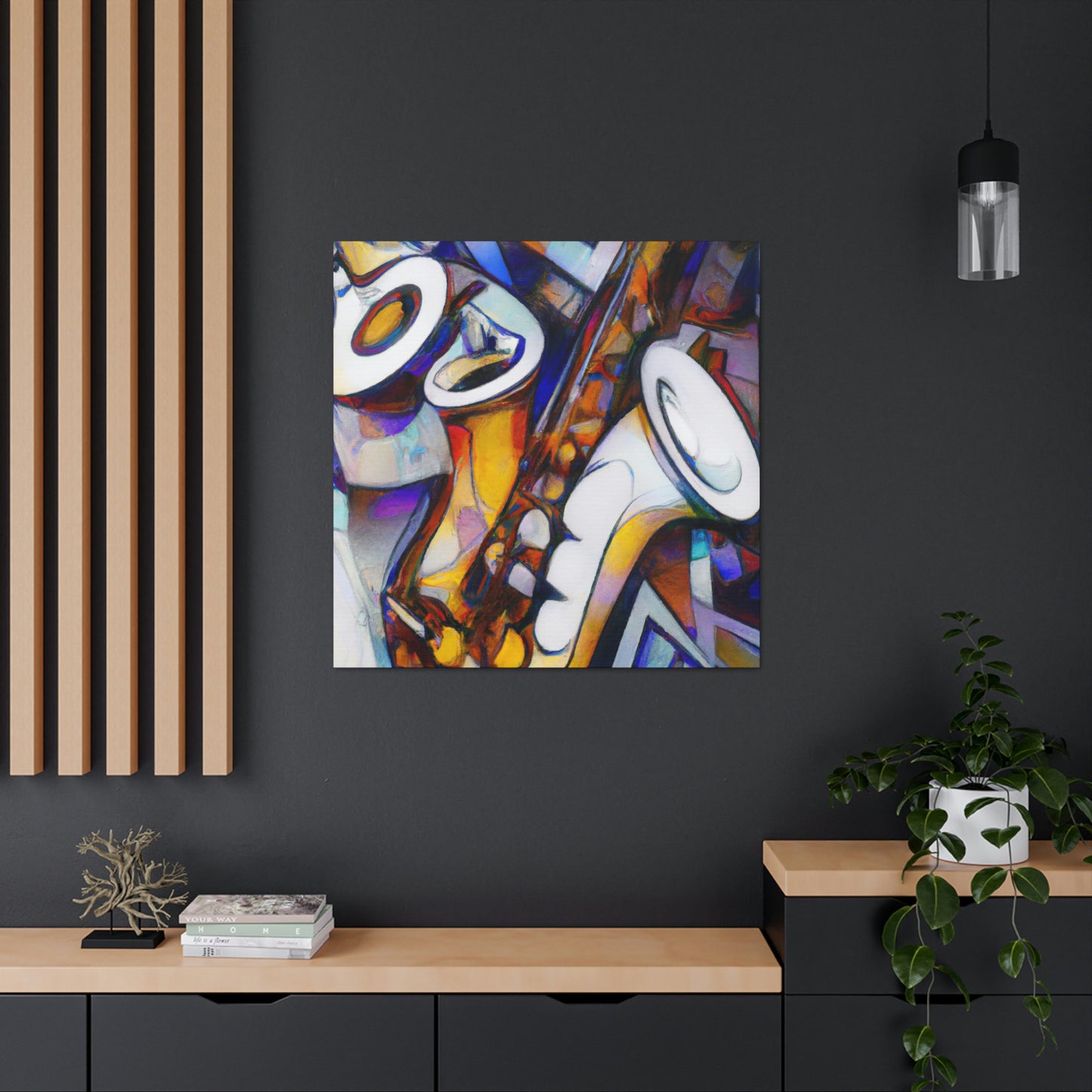 Saxophone Jazz Symphony - Canvas