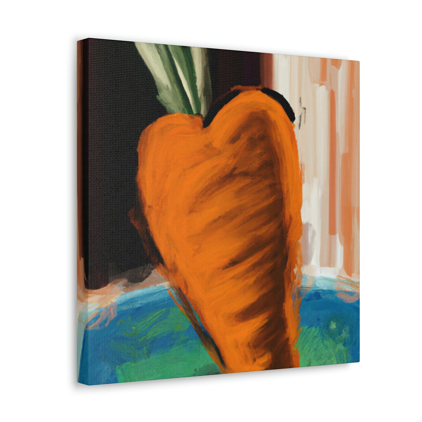 Carrot's Expressionist Glow - Canvas