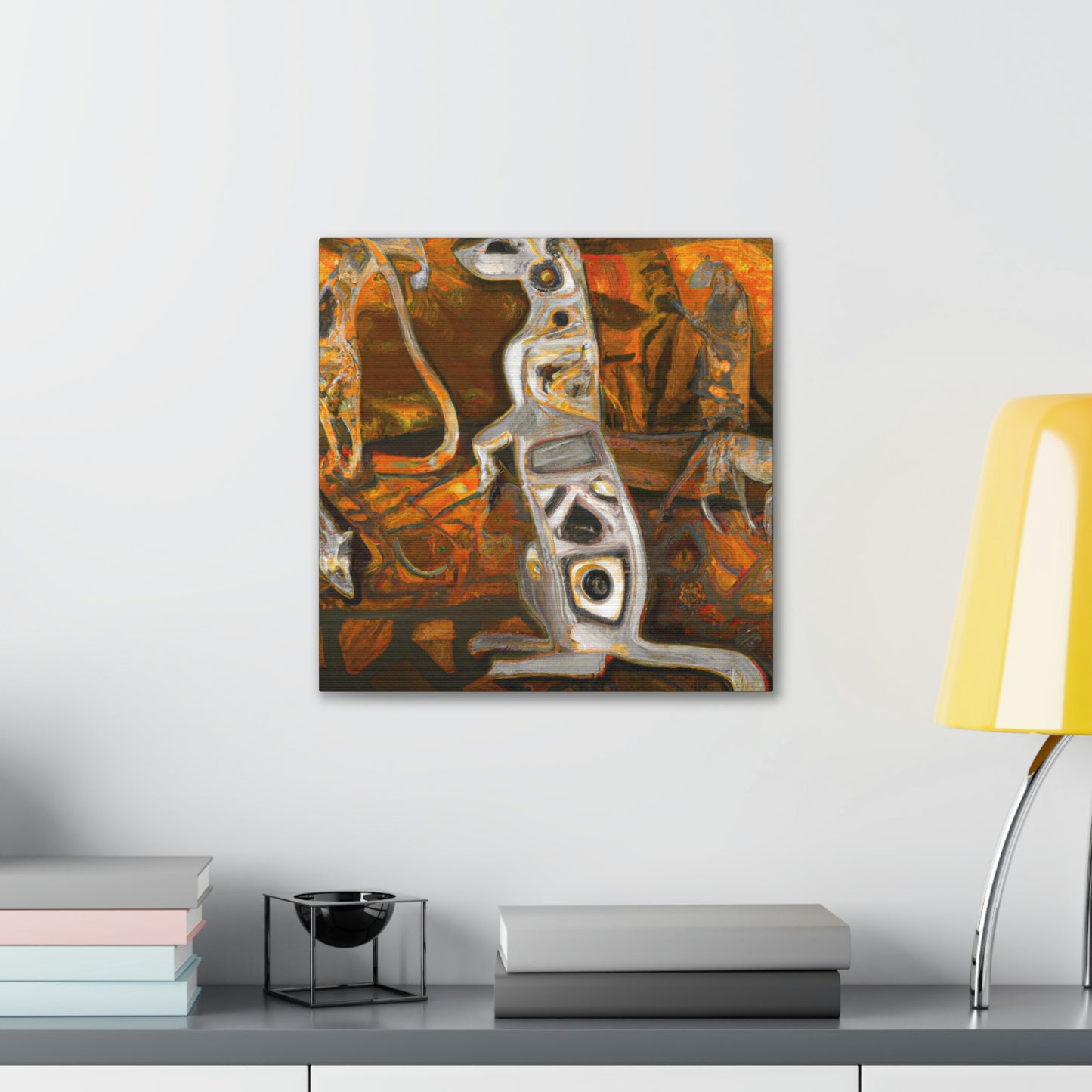 "Meerkat In Art Deco". - Canvas