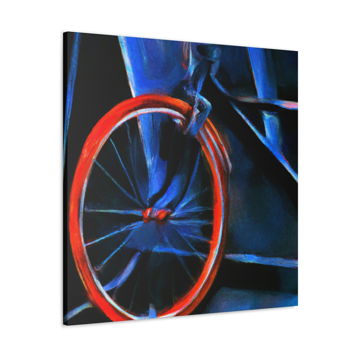 "Bicycle in Abstract Shade" - Canvas