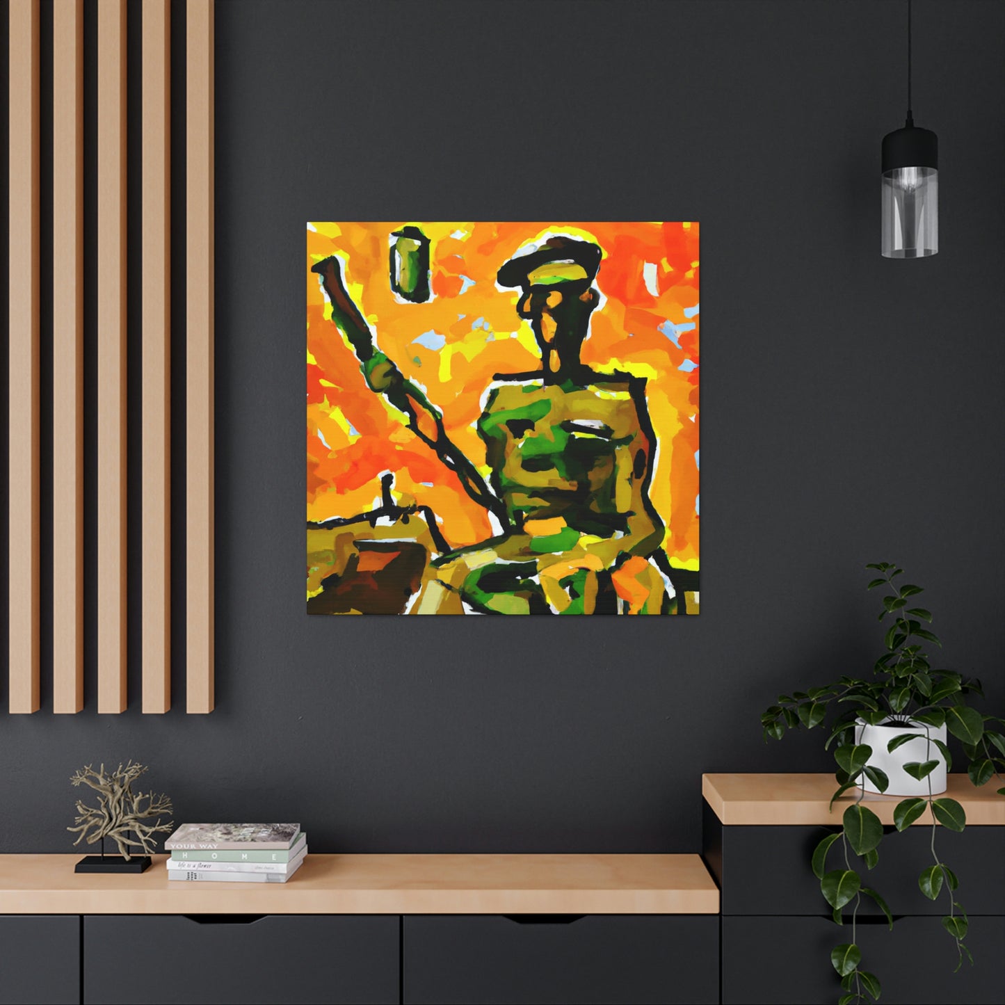 Sniper in Fauvism - Canvas