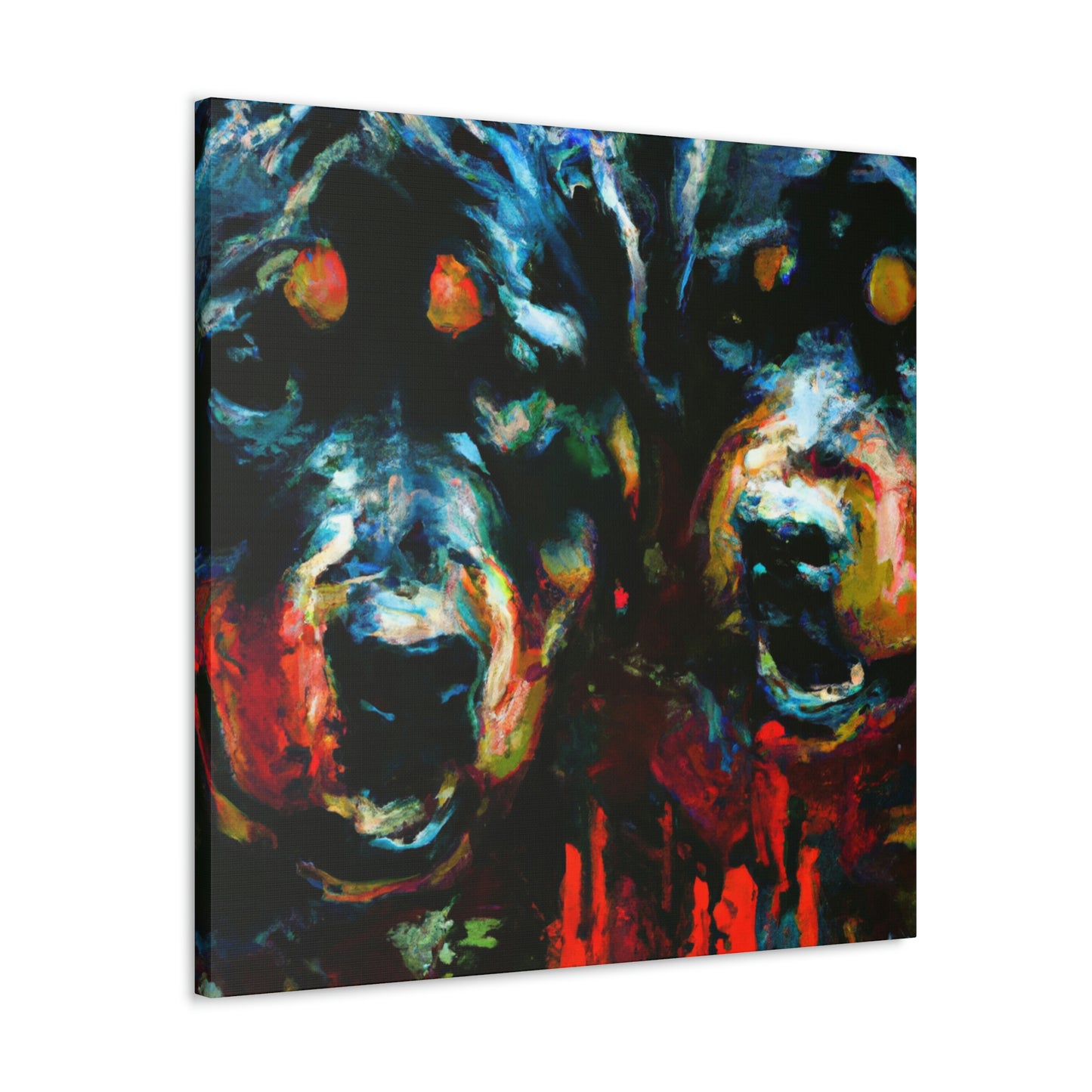 "Rottweiler in Impressionism" - Canvas