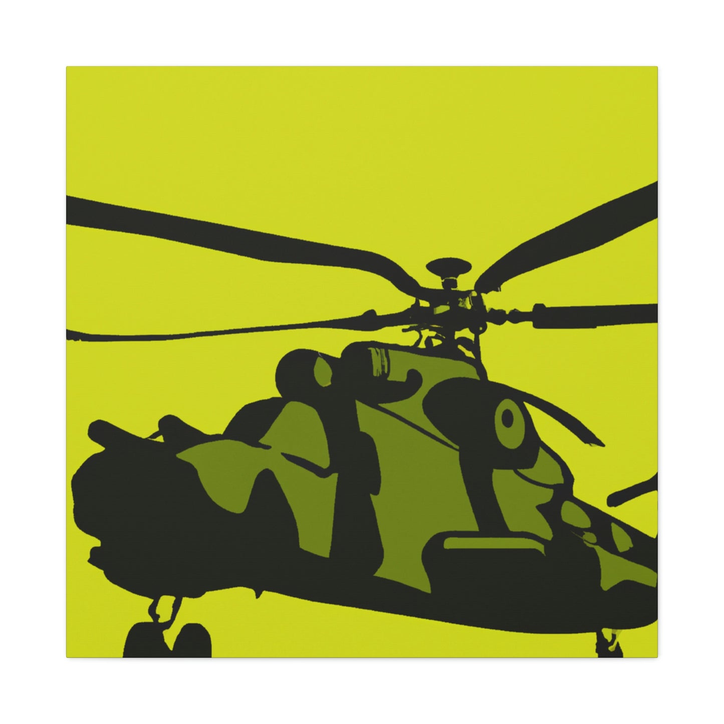 "Helicopter in Minimalism" - Canvas