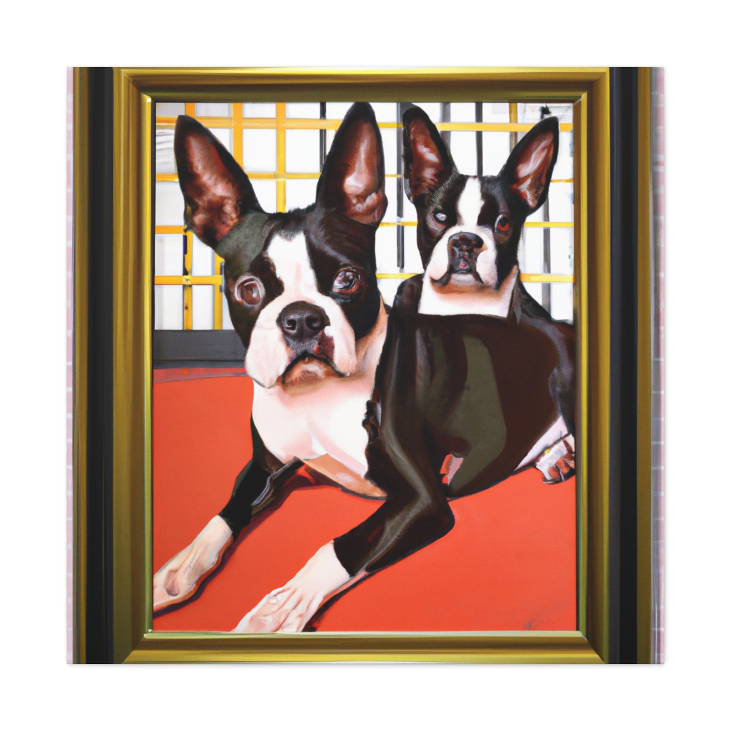 "Boston Terrier Brilliance" - Canvas