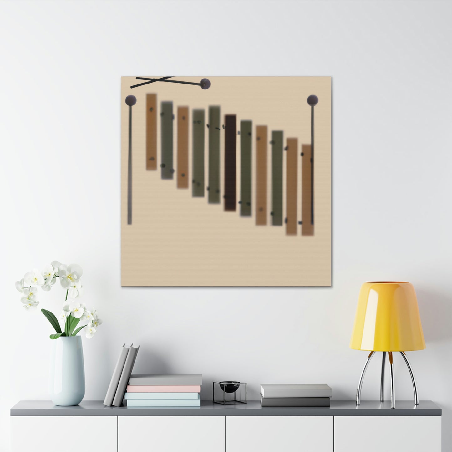 "Xylophone Abstract Minimalism" - Canvas