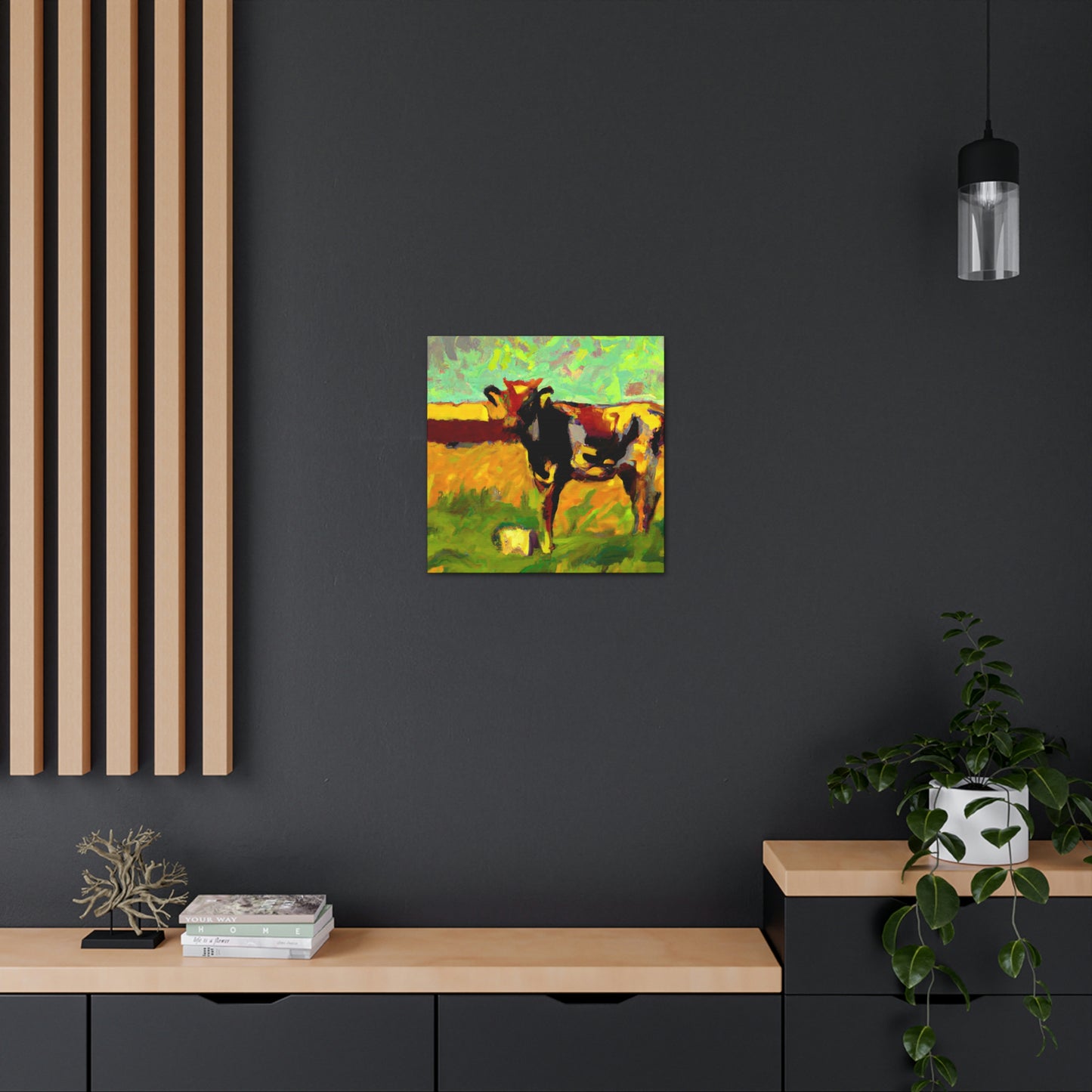 Jersey Cow Expressionism - Canvas