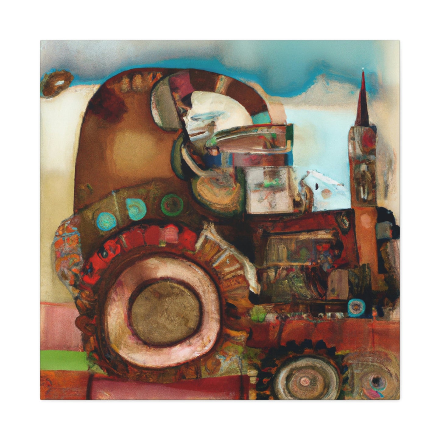 Tractor in Progressions - Canvas