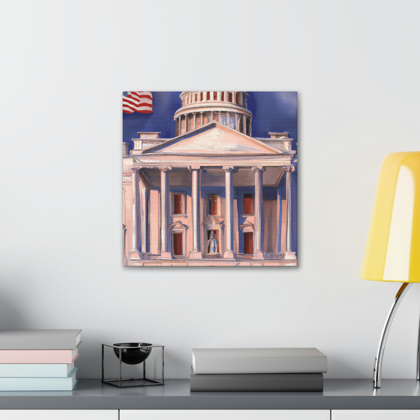 The White House Icon - Canvas