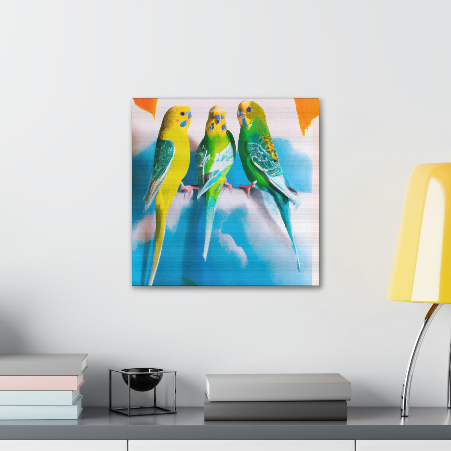 "Parakeet Abstractions," - Canvas