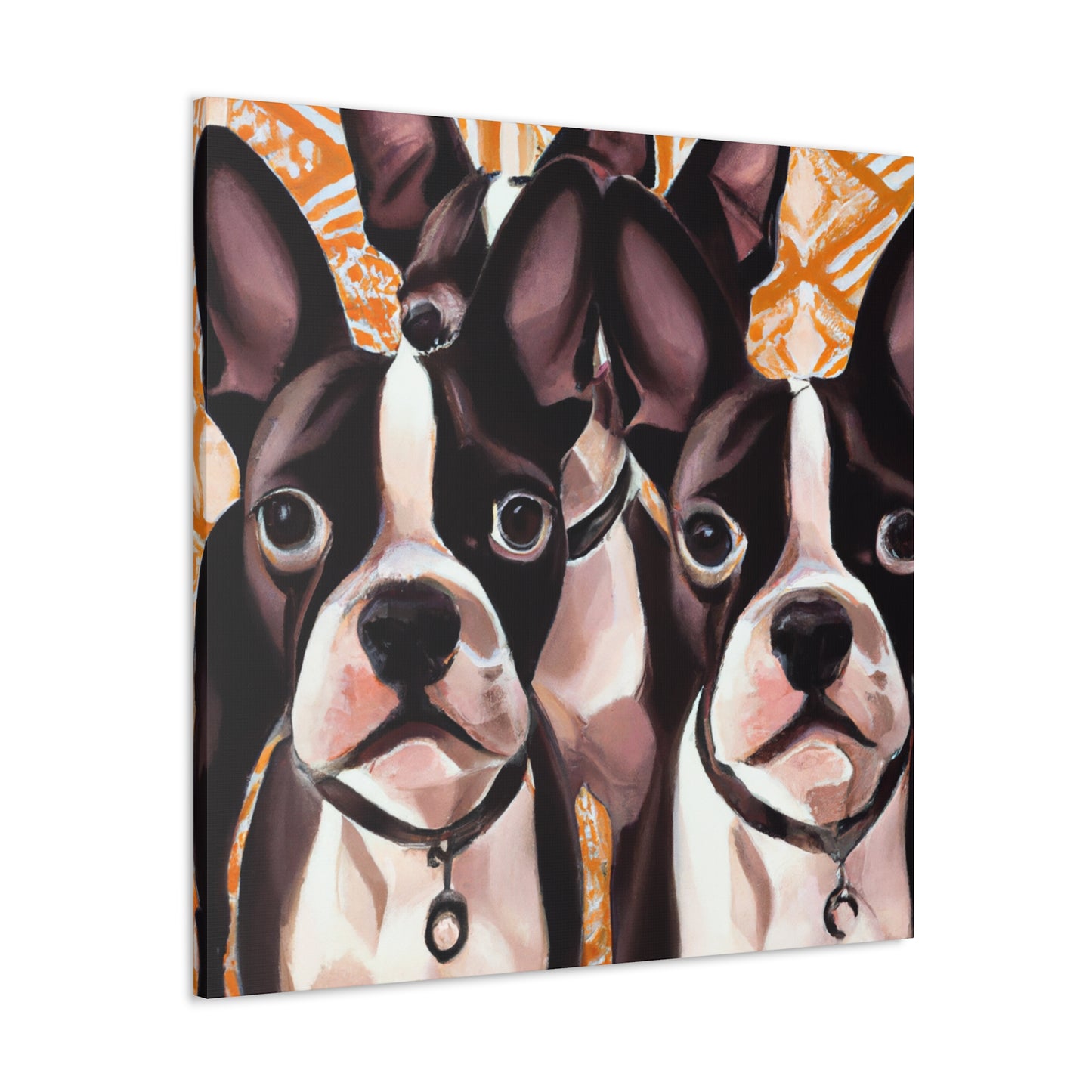 "Boston Terrier Splendour" - Canvas