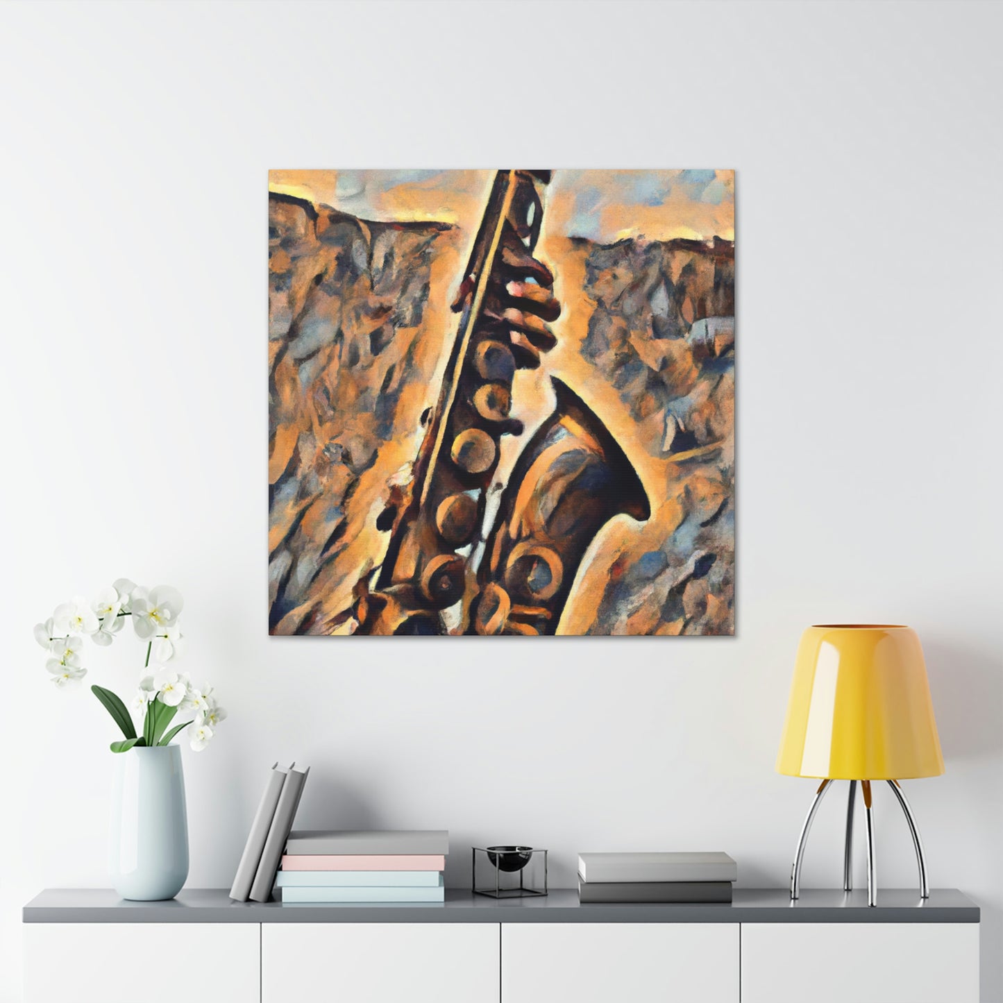 "Saxophone's Sweet Serenade" - Canvas