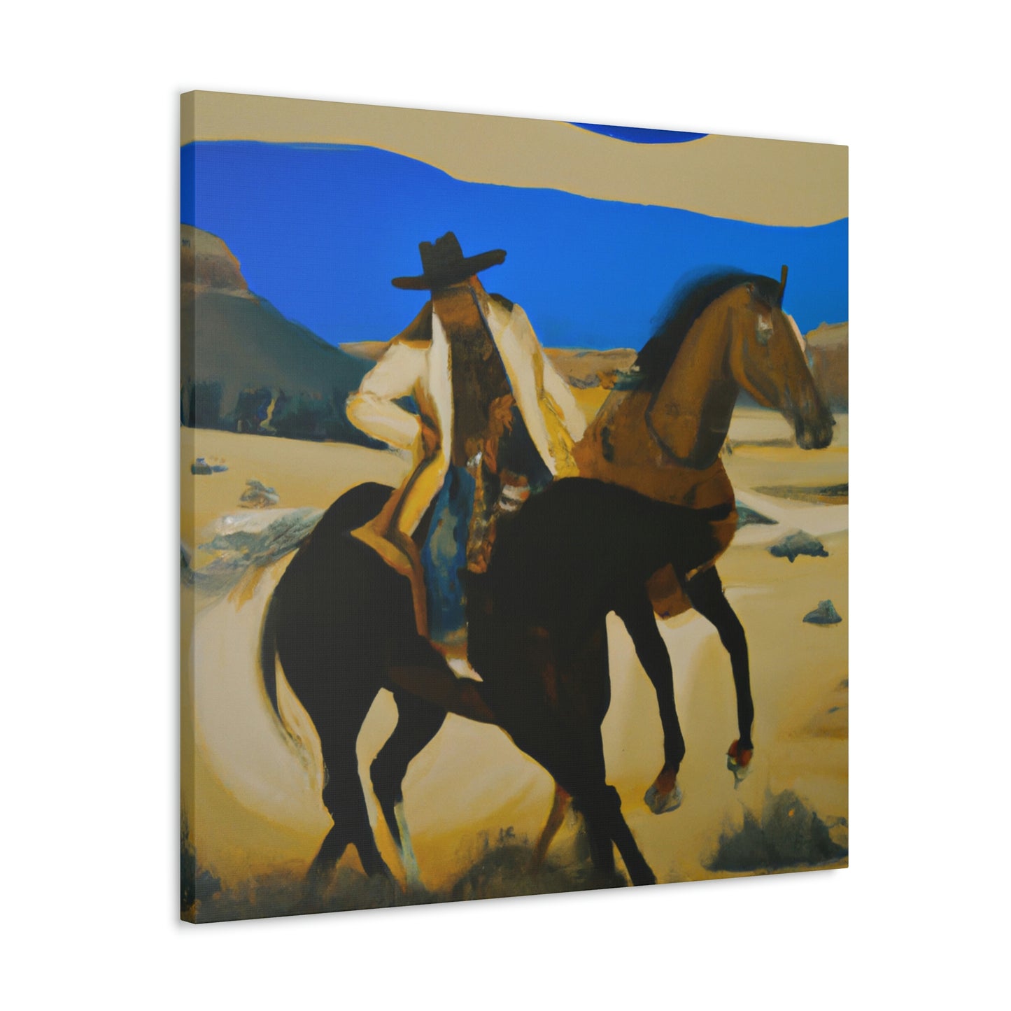 "Horses in Pasture Glow" - Canvas