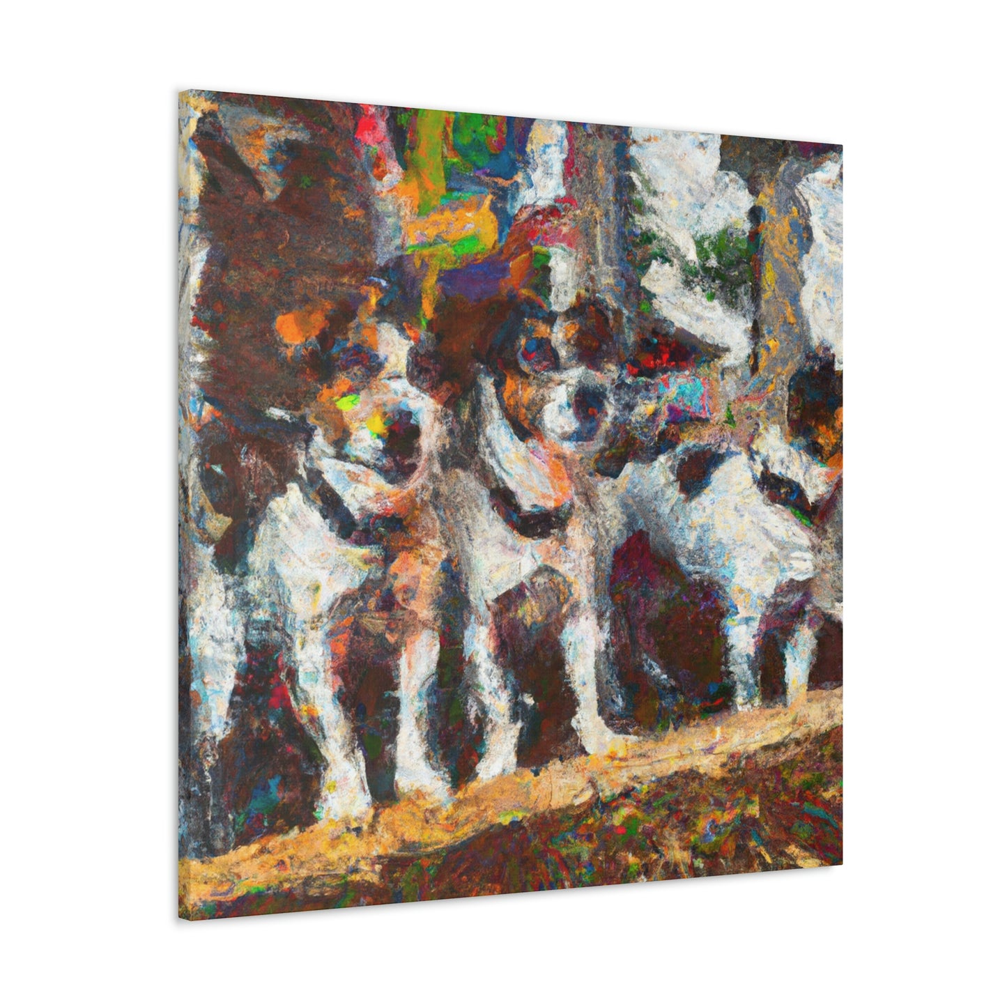 "Jack Russell's Freedom Play" - Canvas