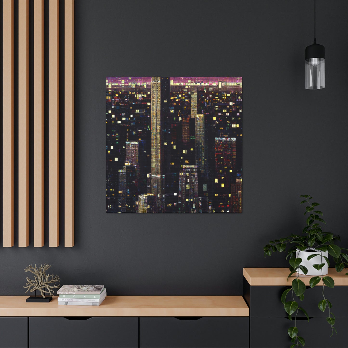 Art Deco Pointillism - Canvas