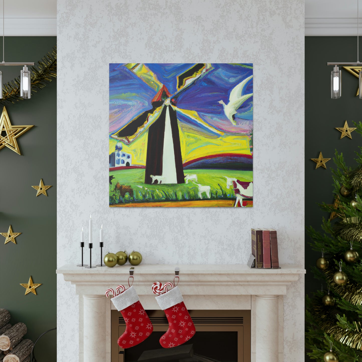 "Windmill in Dreamland" - Canvas