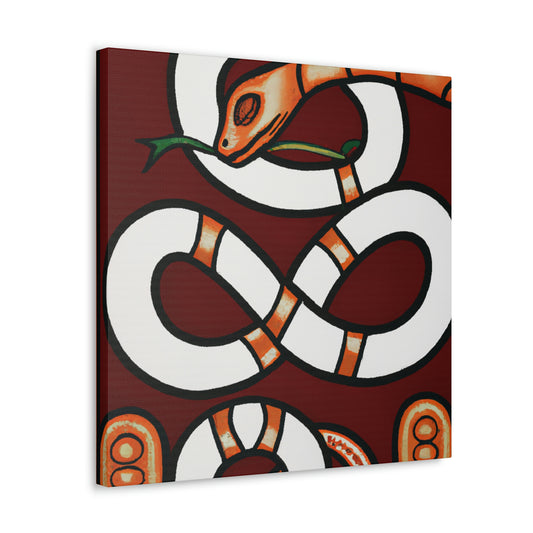 "Slithering Art Deco" - Canvas