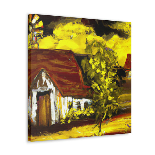 Barn in Expressionism - Canvas