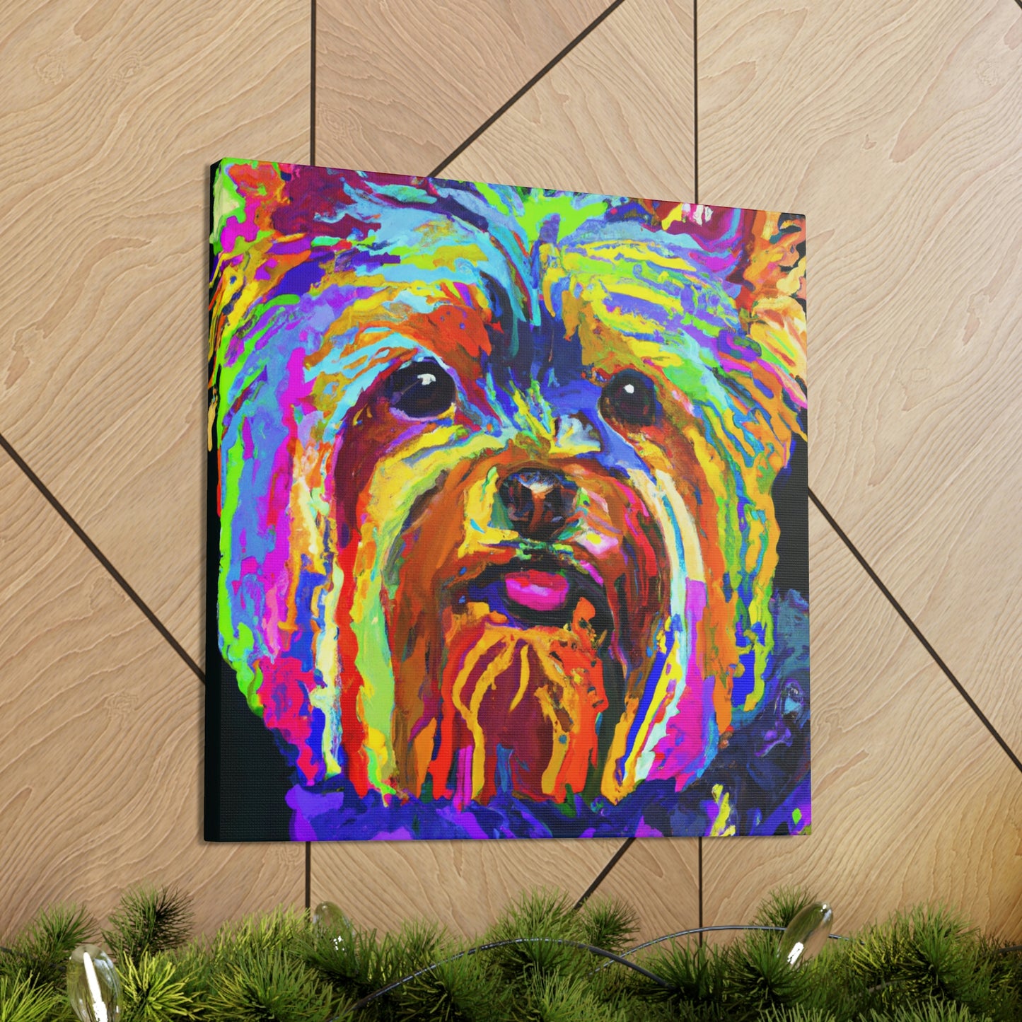 "Yorkshire Terrier Fauvism" - Canvas