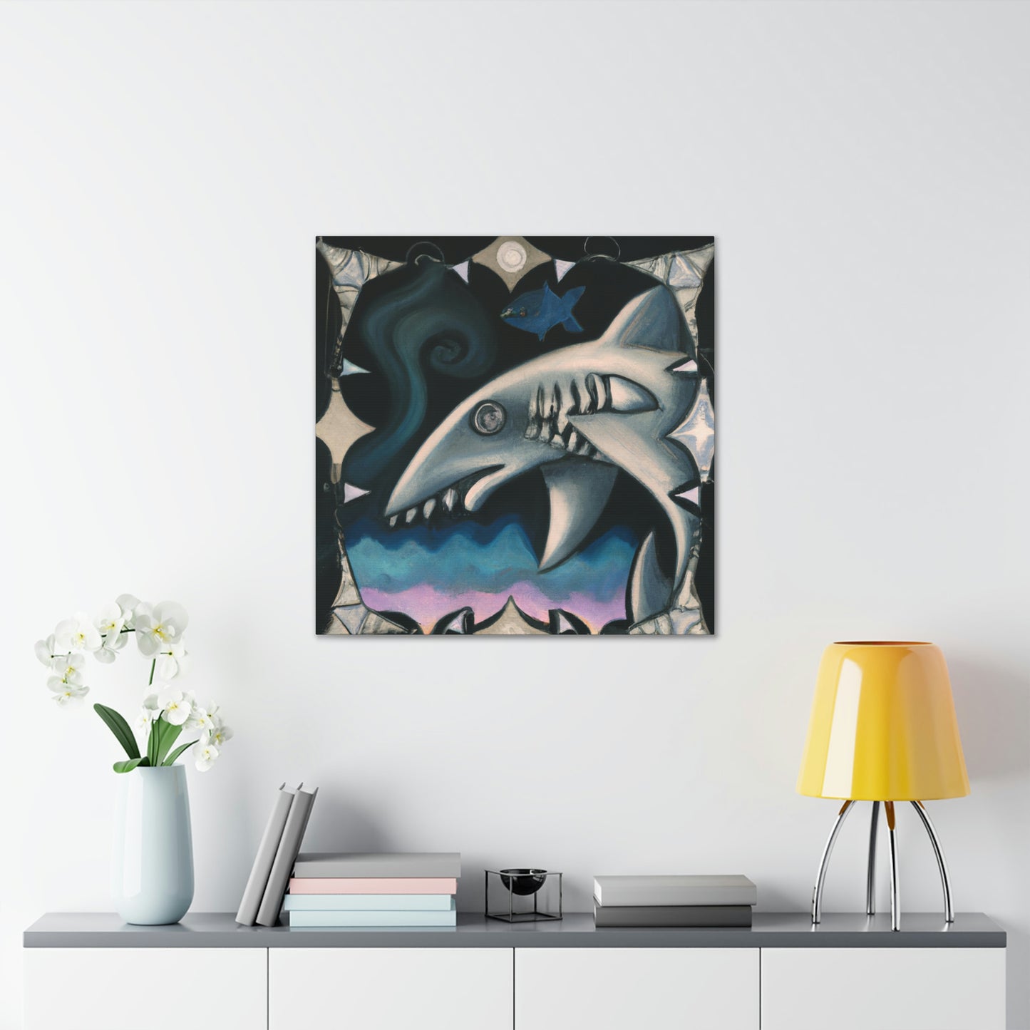 "Shark Fin Flair Art" - Canvas