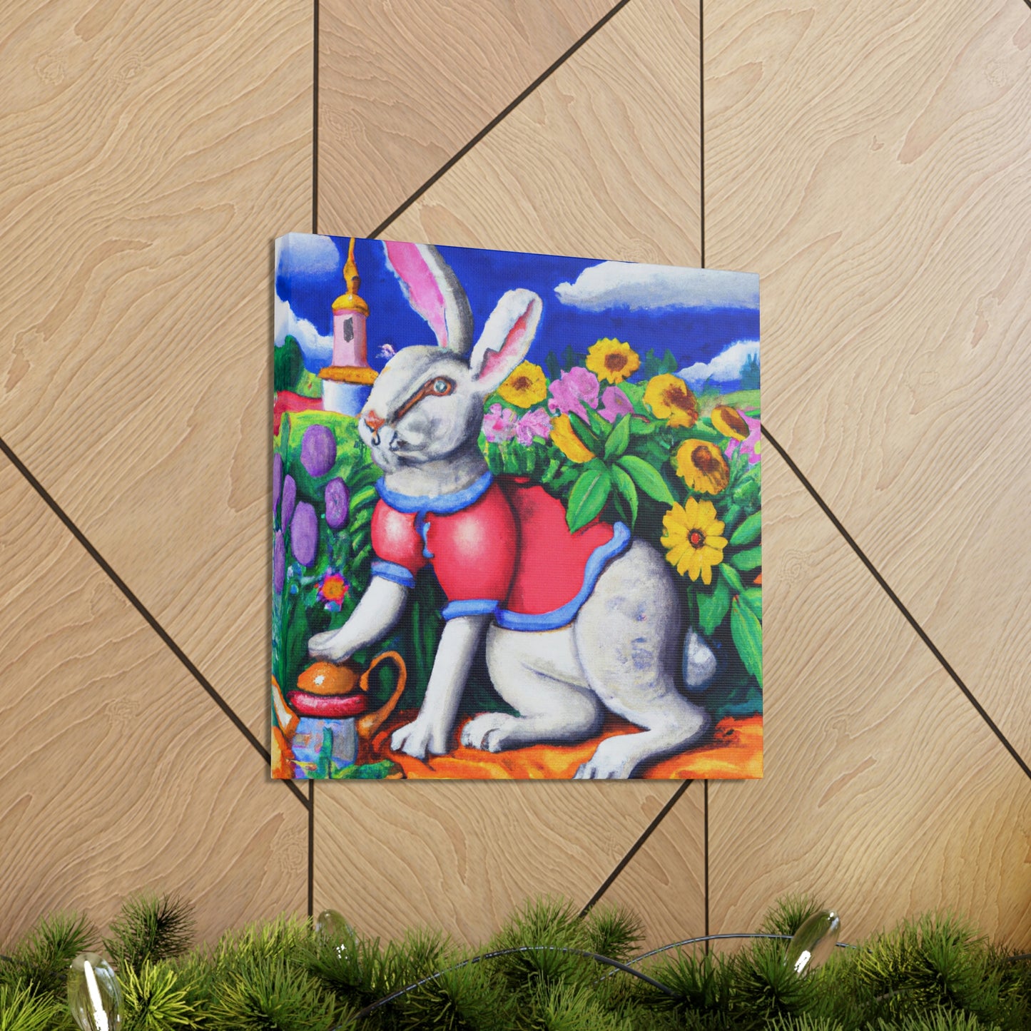 Rabbit in Baroque Style - Canvas