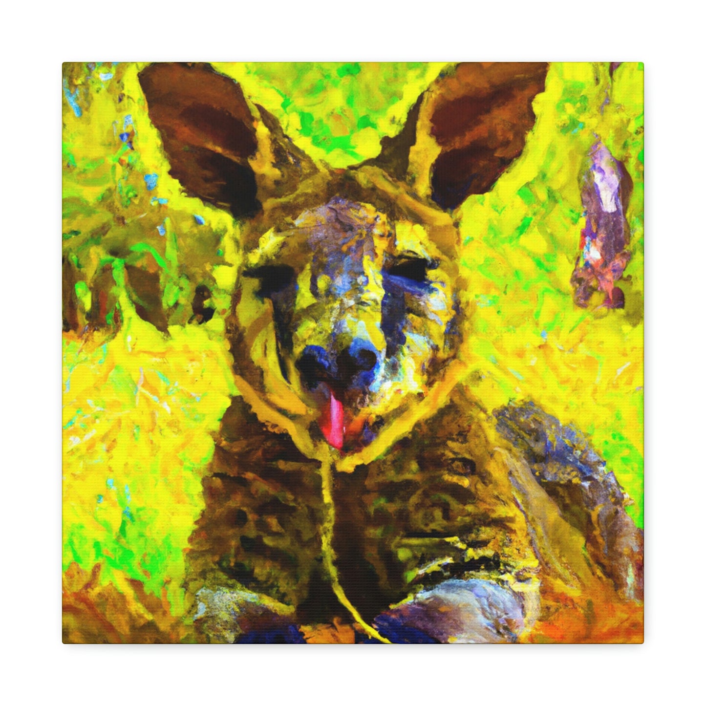 "Wallaby in Pastel Tones" - Canvas