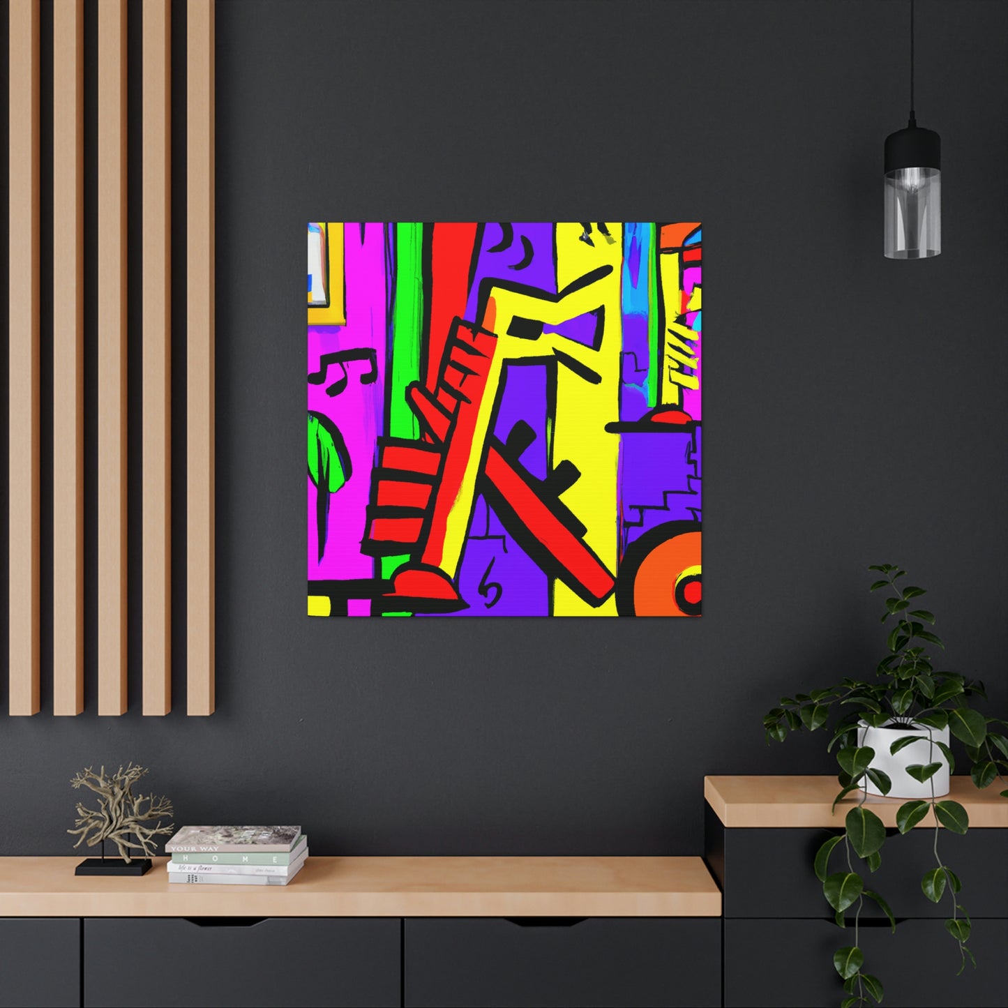 "Flute in Fauvist Hues" - Canvas