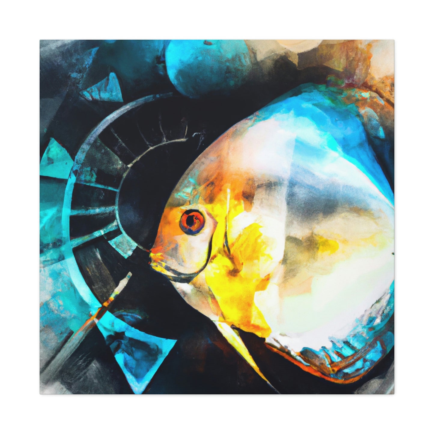 Discus in Reflection - Canvas