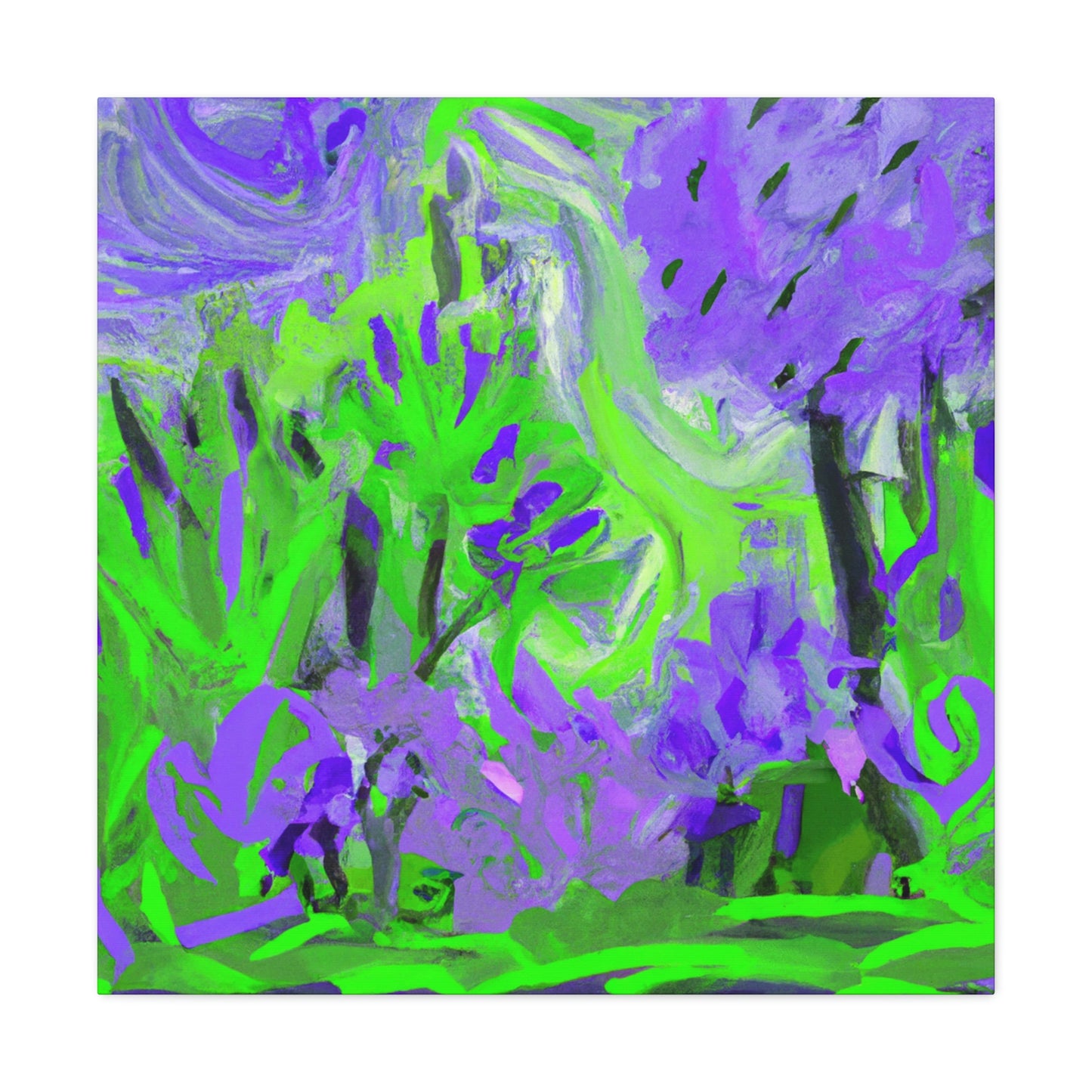 Lilac Expression Abstraction - Canvas