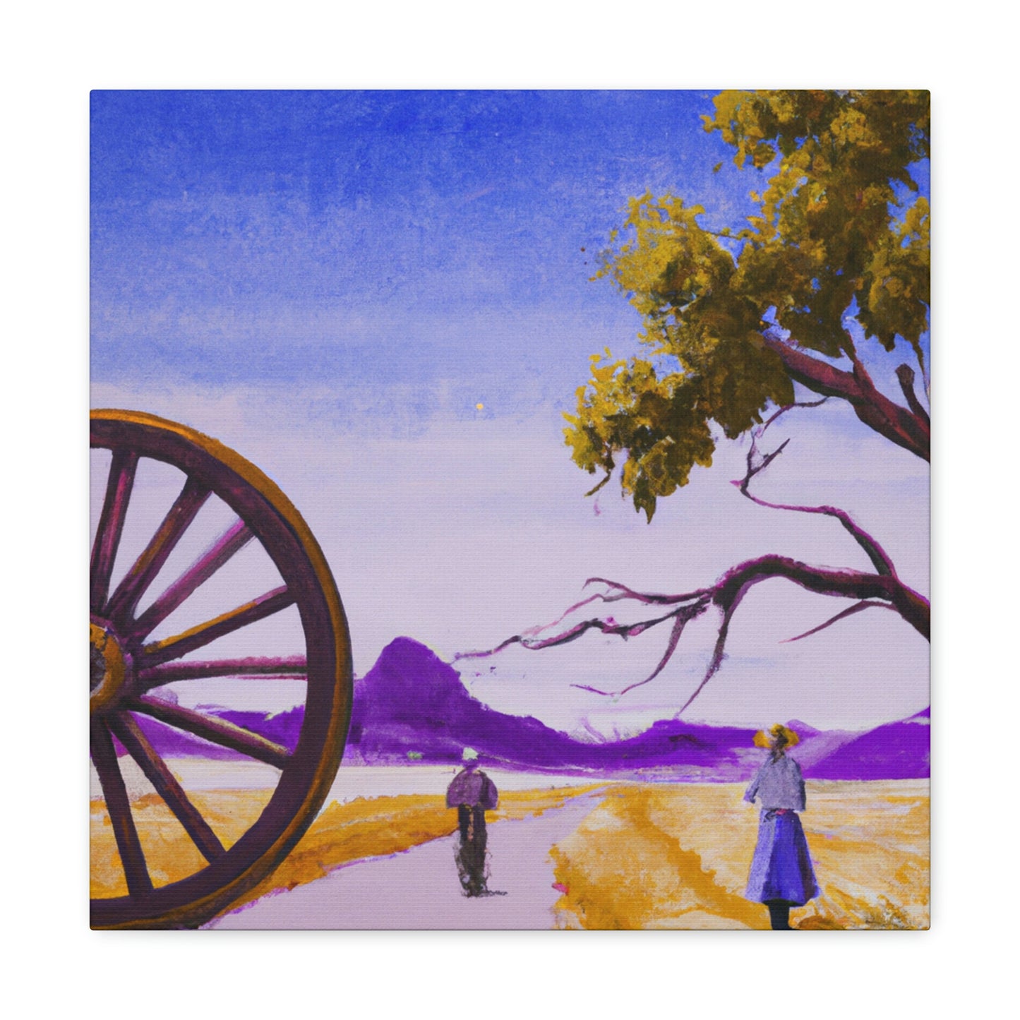 "Wagon Wheel Opulence" - Canvas