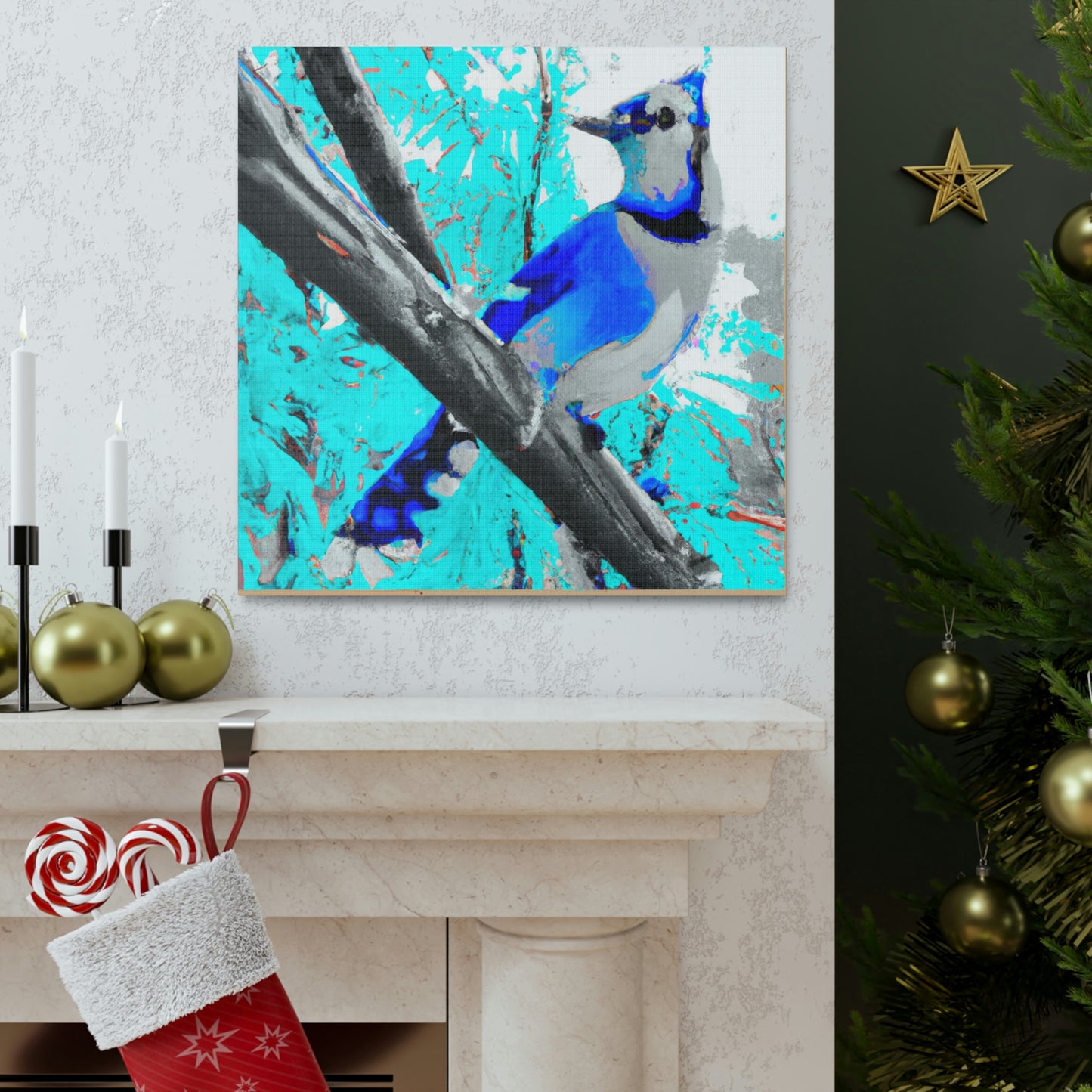 "A Blue Jay's Flight" - Canvas