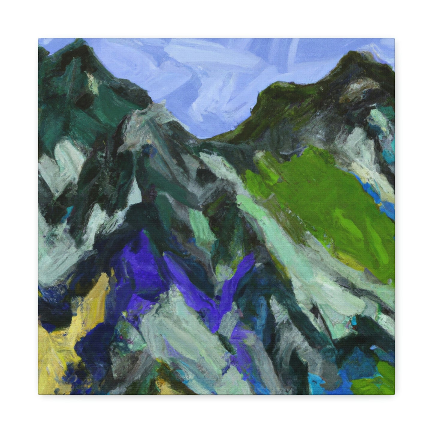 "Mountainous Abstract Vision" - Canvas