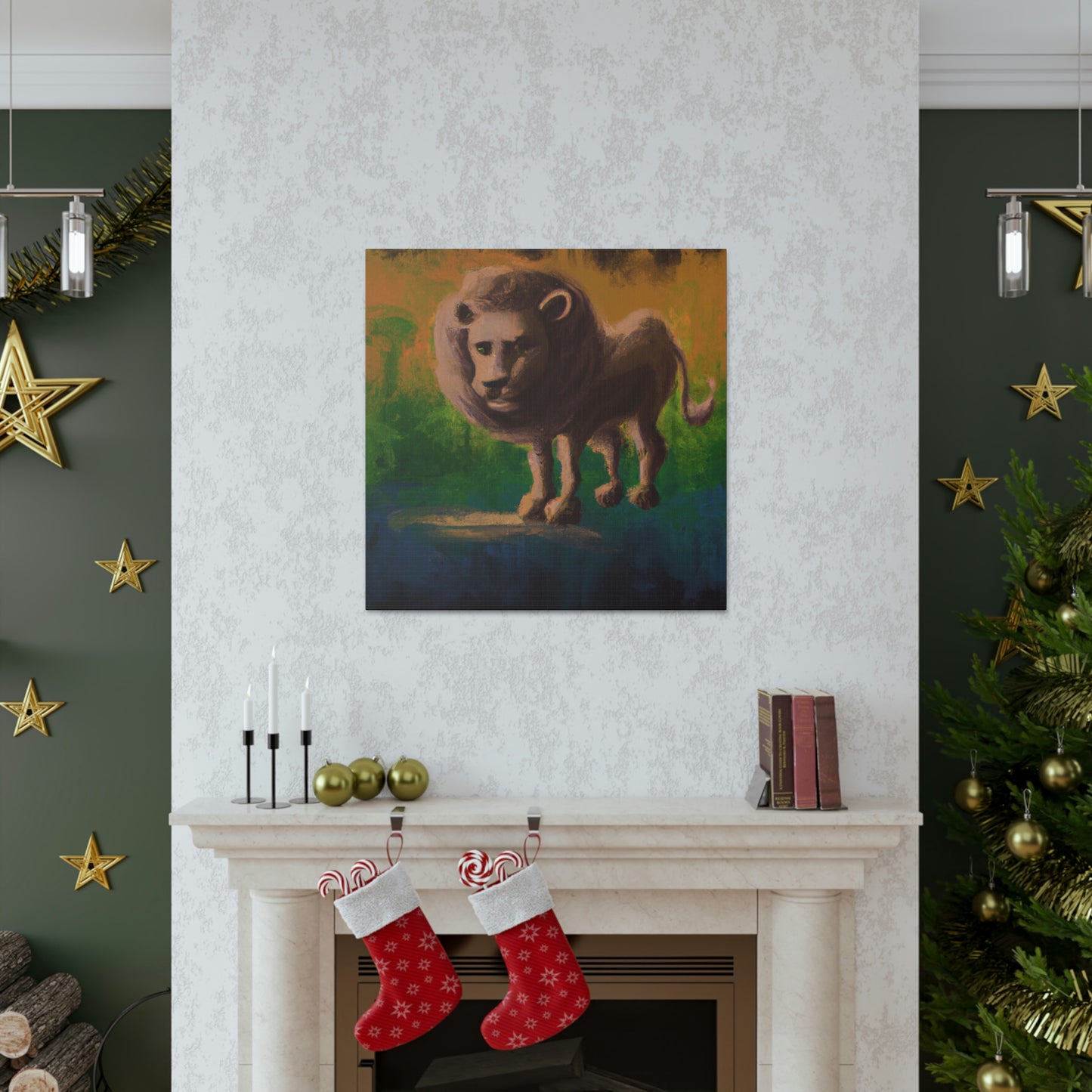 Lion in Baroque Era - Canvas