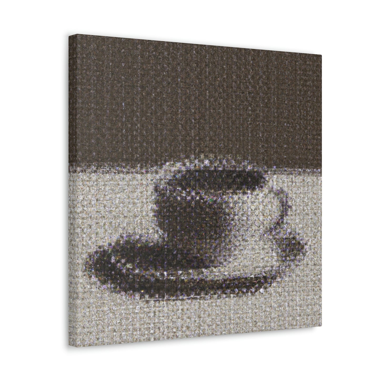 Coffee in Pointillism - Canvas