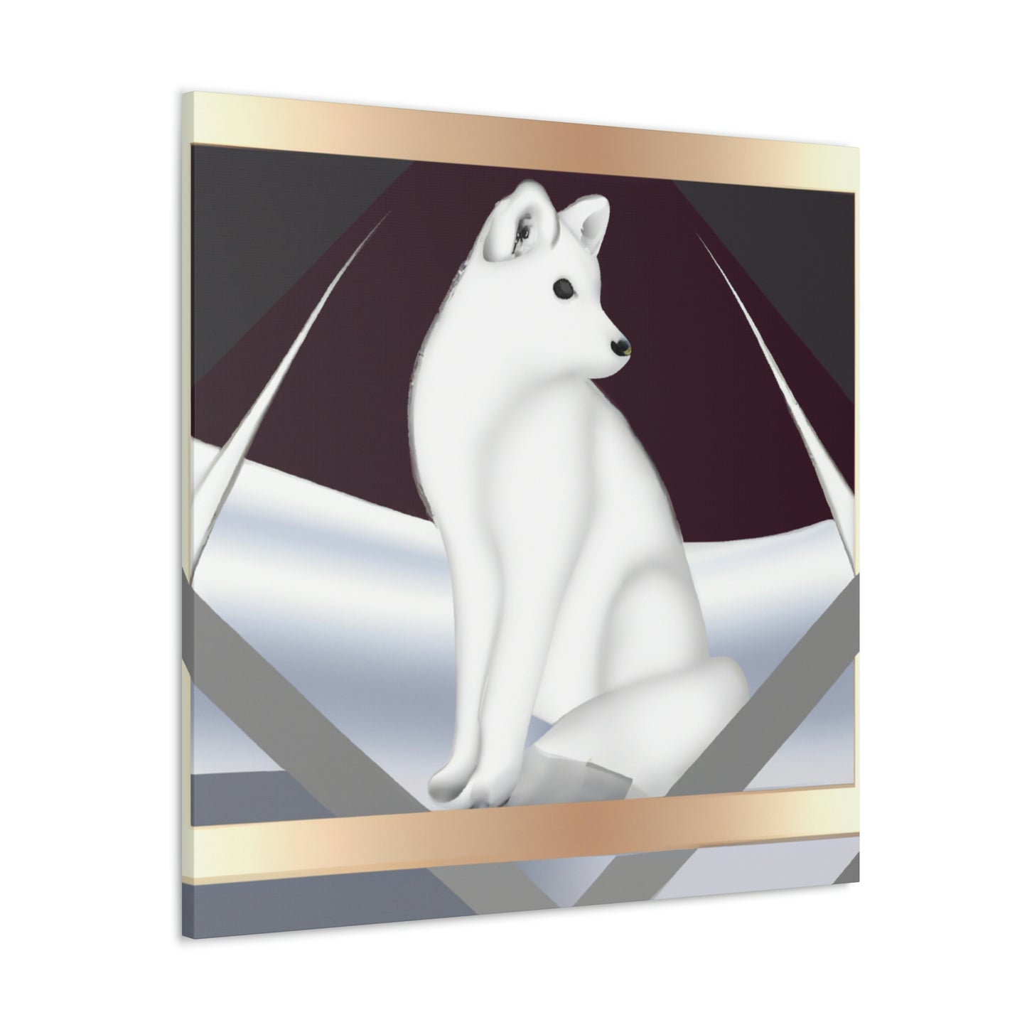 Frozen Fox Luster - Canvas