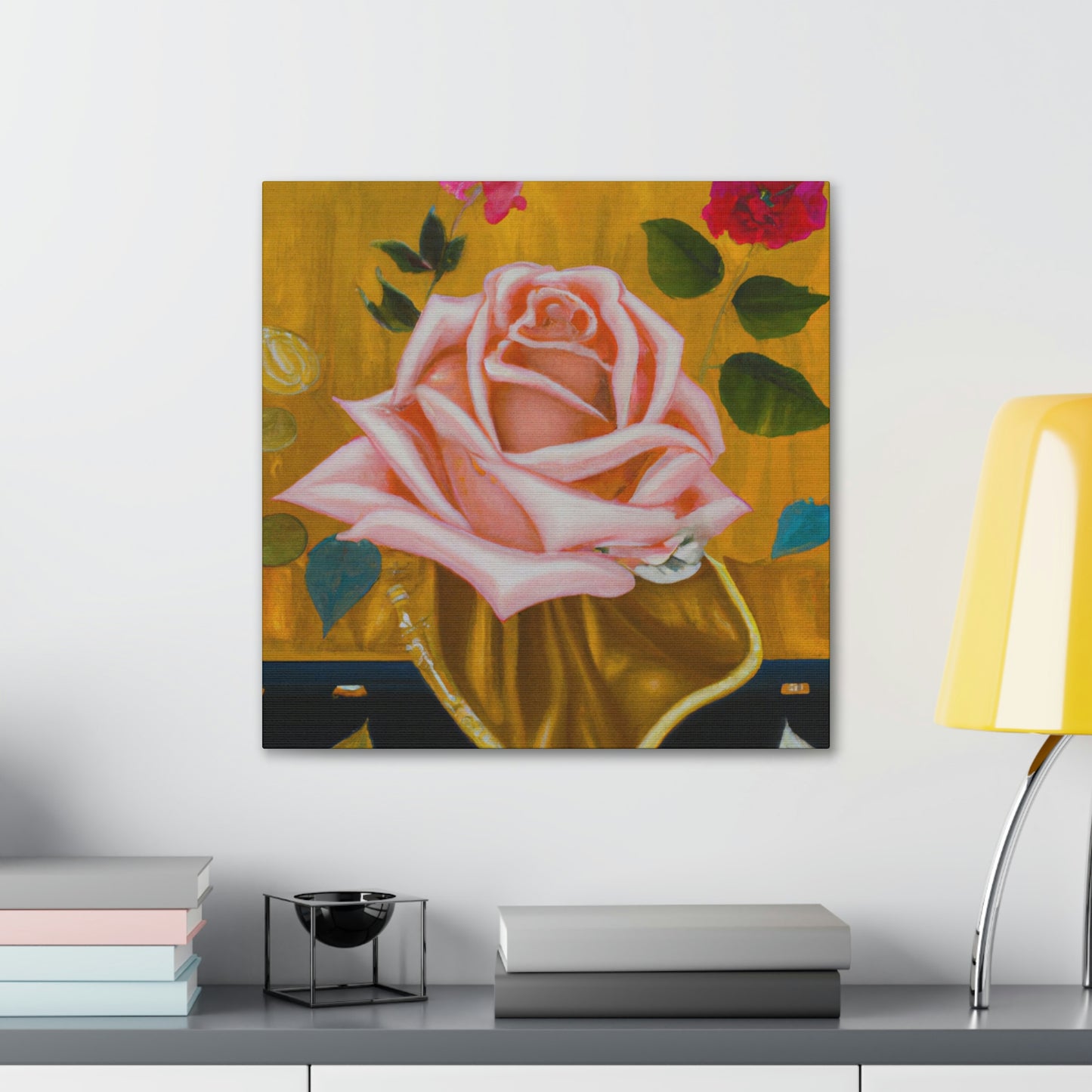 Rose in Radiance. - Canvas