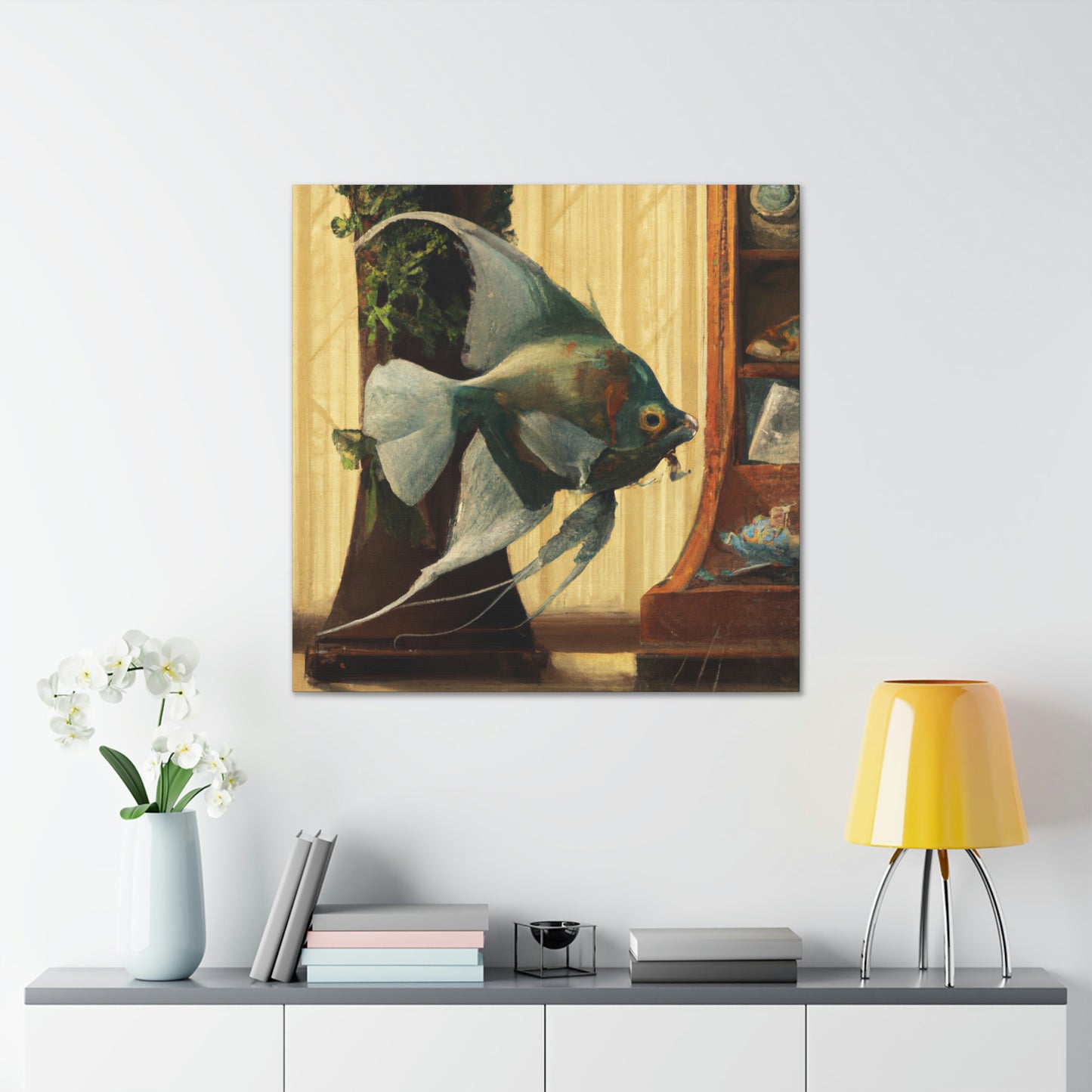 Ascend angelic fish - Canvas