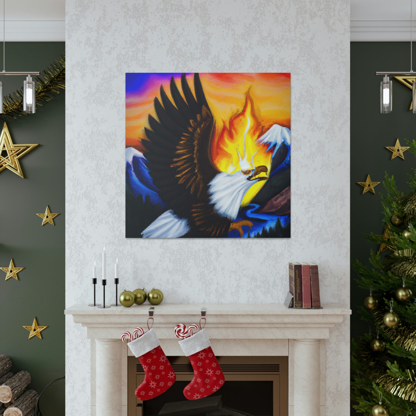 Bald Eagle Soaring High - Canvas