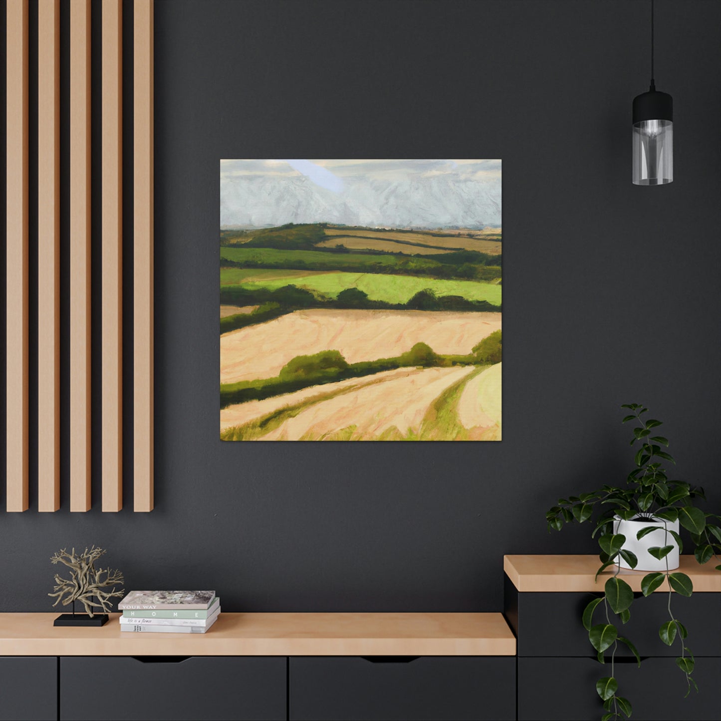 Harvesting the Fields - Canvas