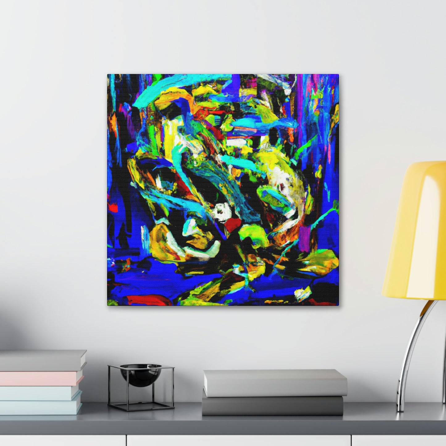 A Blue Symphony Breezes - Canvas