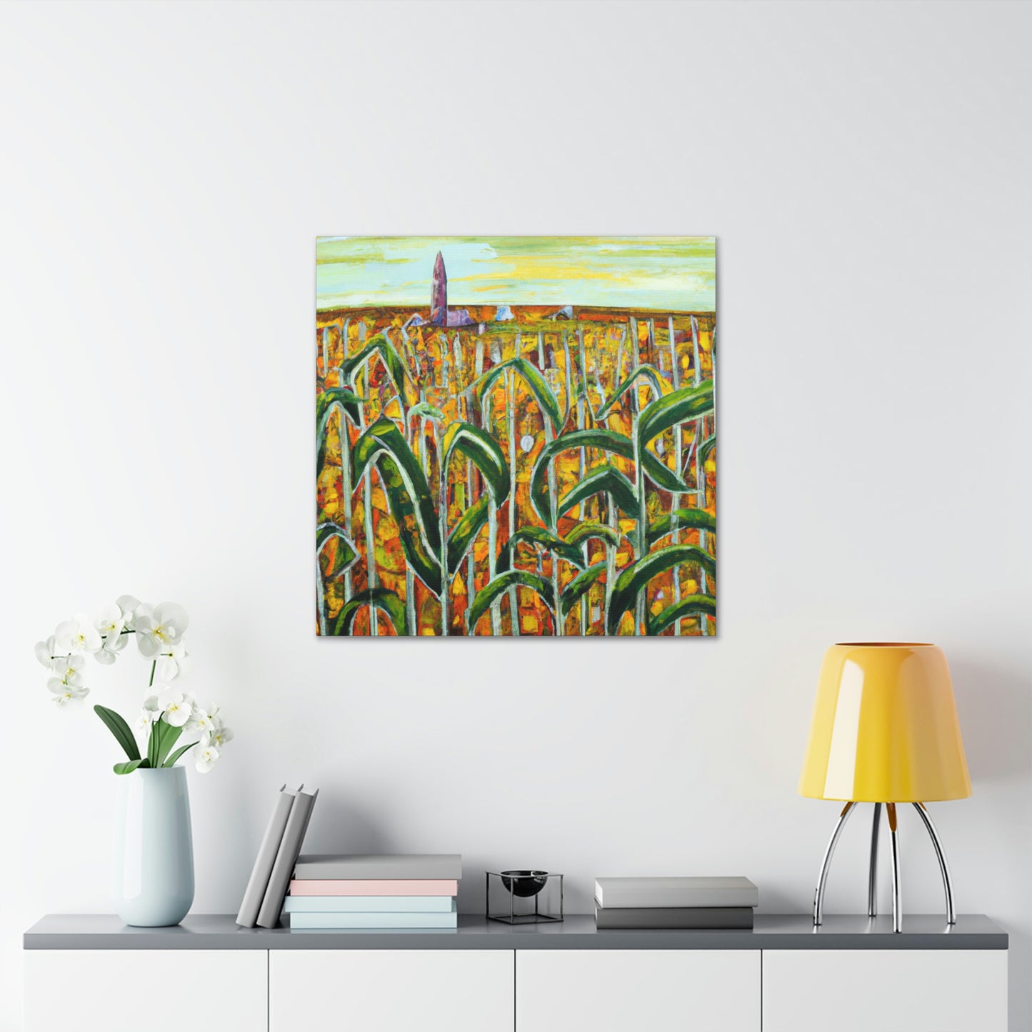 "Corn Field in Surrealism" - Canvas