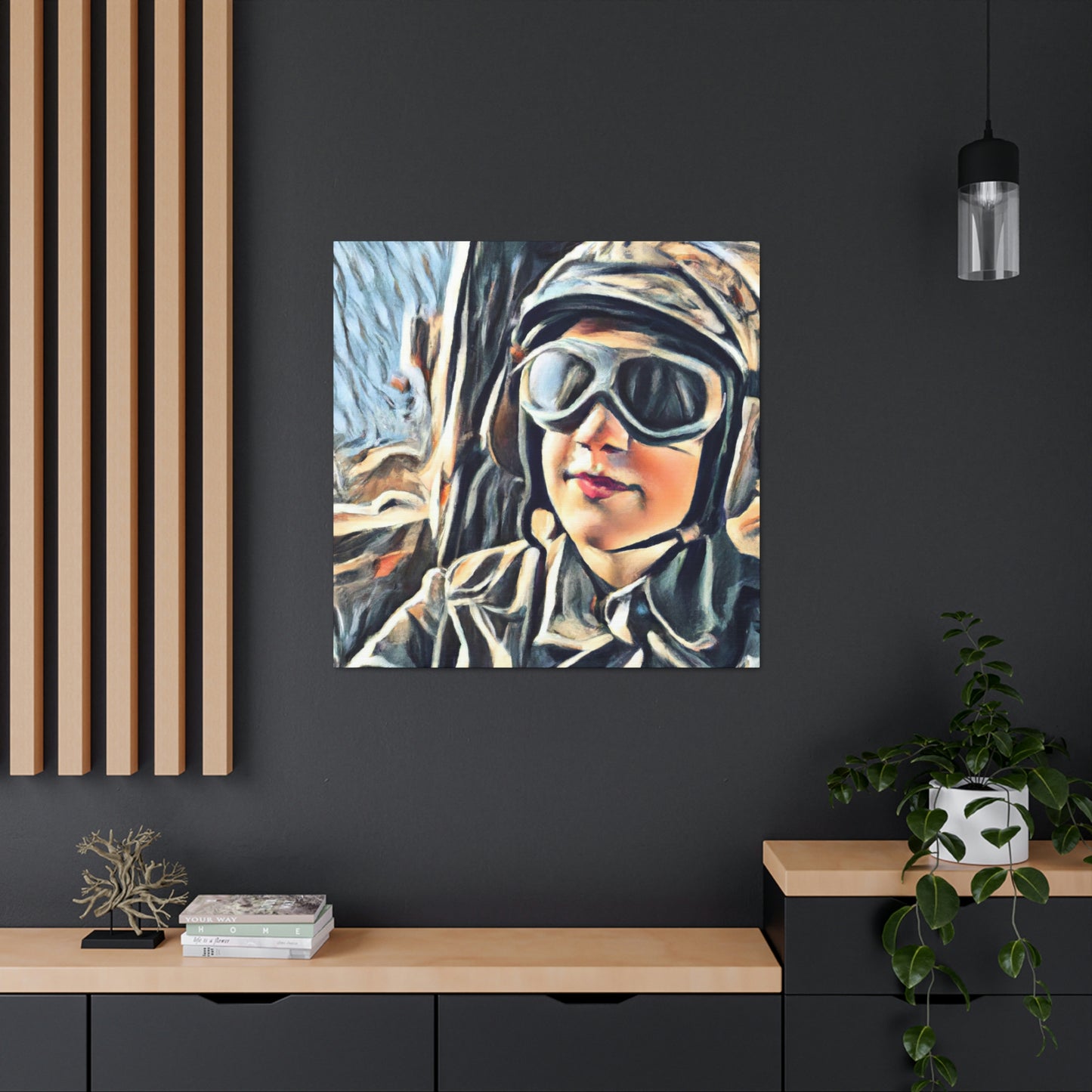 "Blue Skies, Navy Pilot" - Canvas