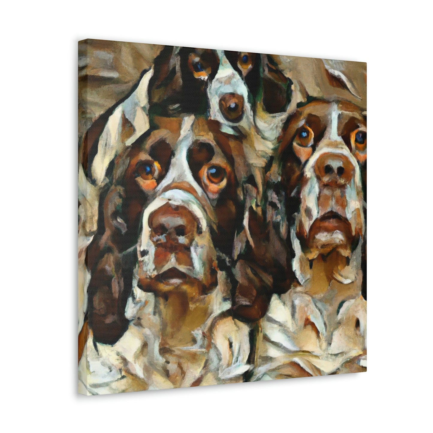 English Springer Watching - Canvas