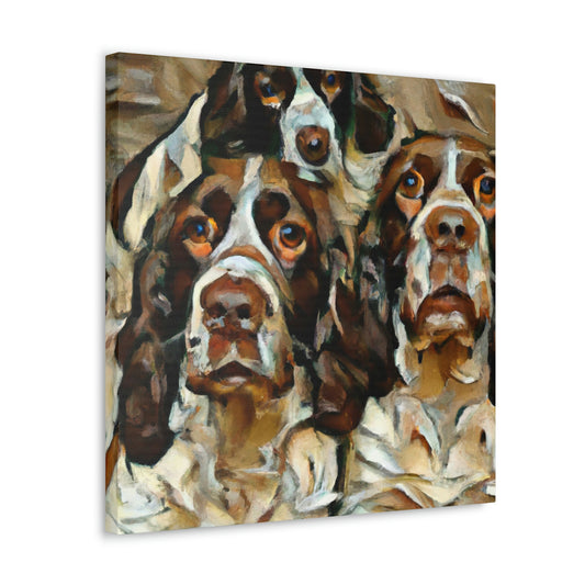 English Springer Watching - Canvas