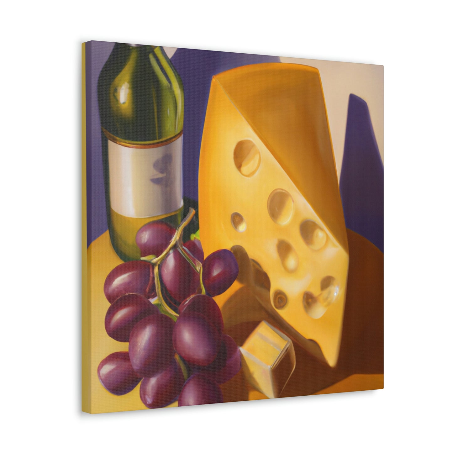 Cheese and Grapes Feast - Canvas