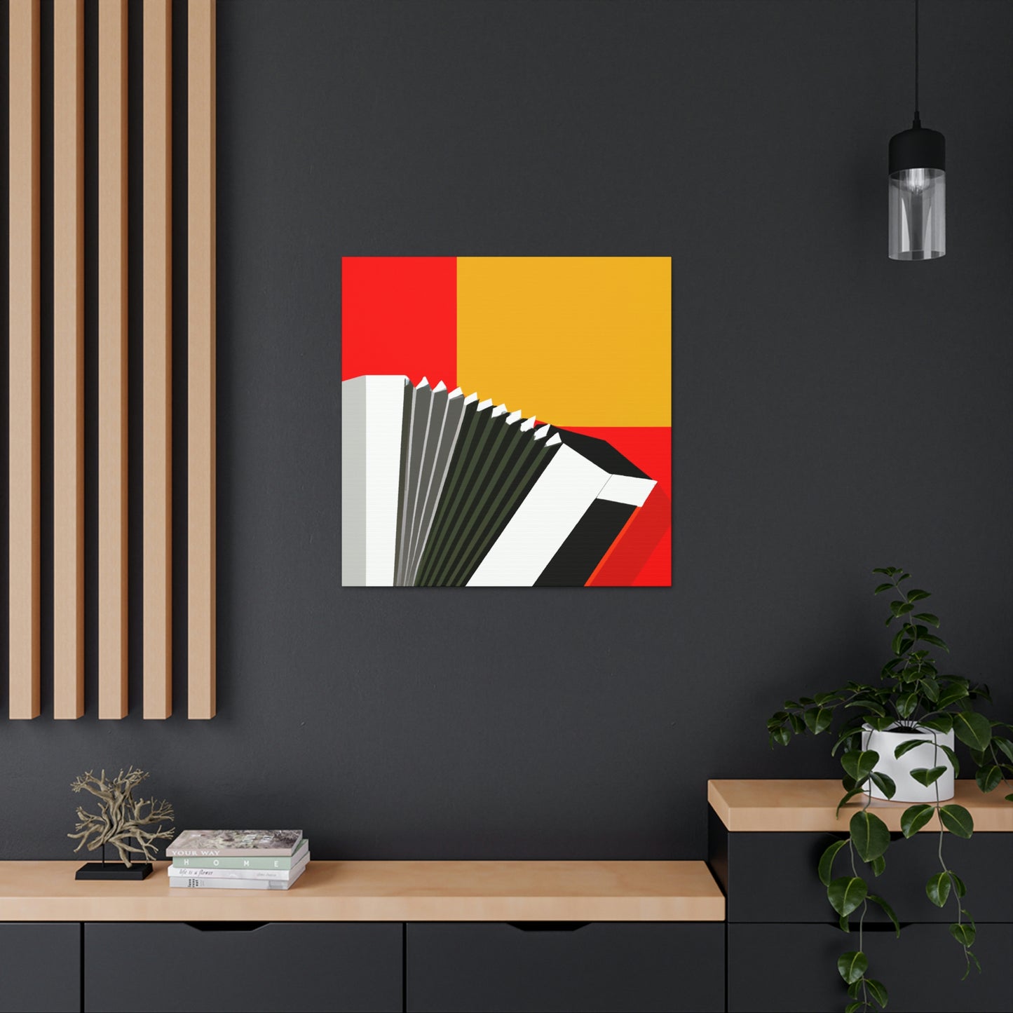 "Accordion Minimalism" - Canvas