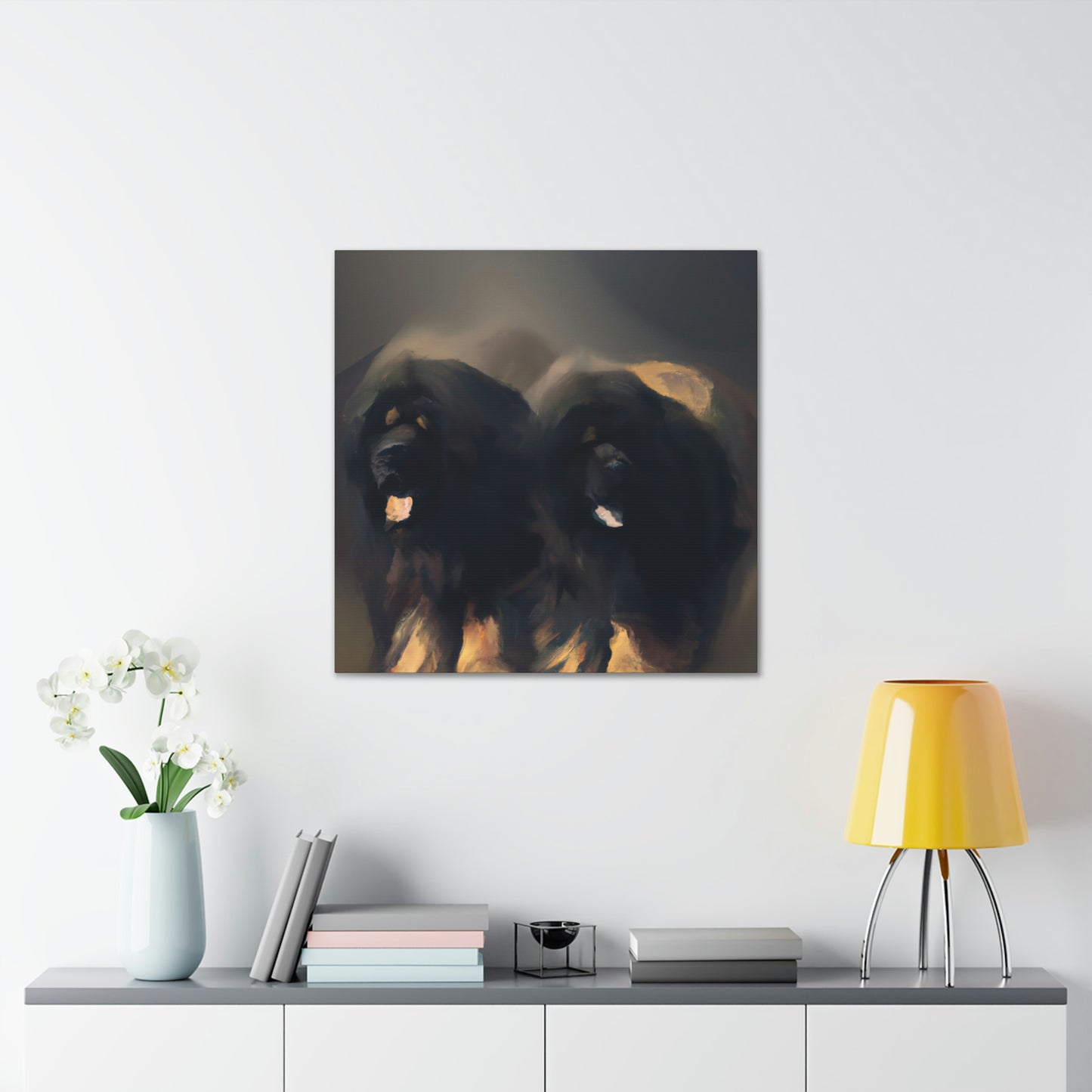 "Tibetan Mastiff Minimalism" - Canvas